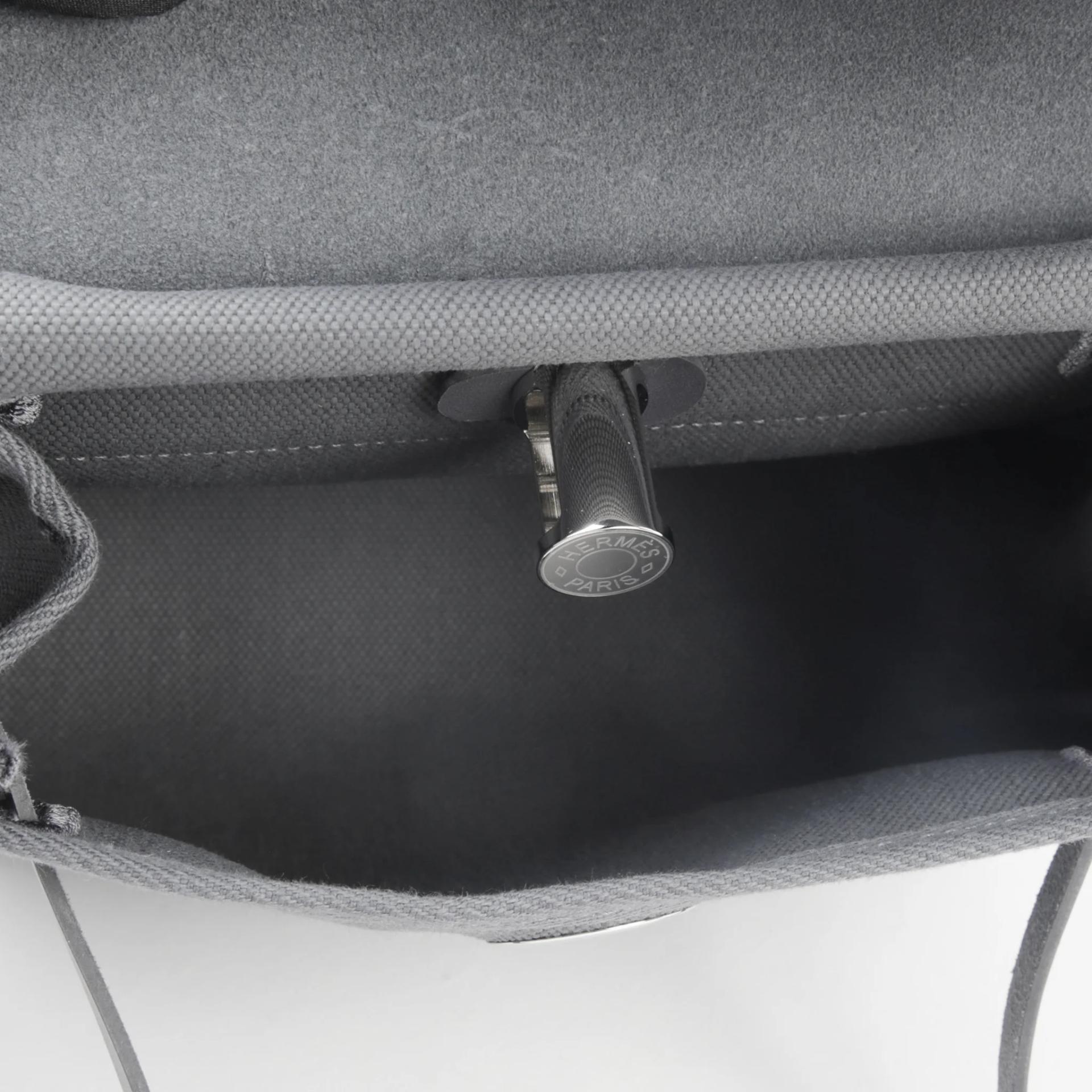 Brand New ( Rank N ) HERMÈS Herbag Zip Mini 20 Ardoise (85) Canvas Palladium hardware K (2025) - 9