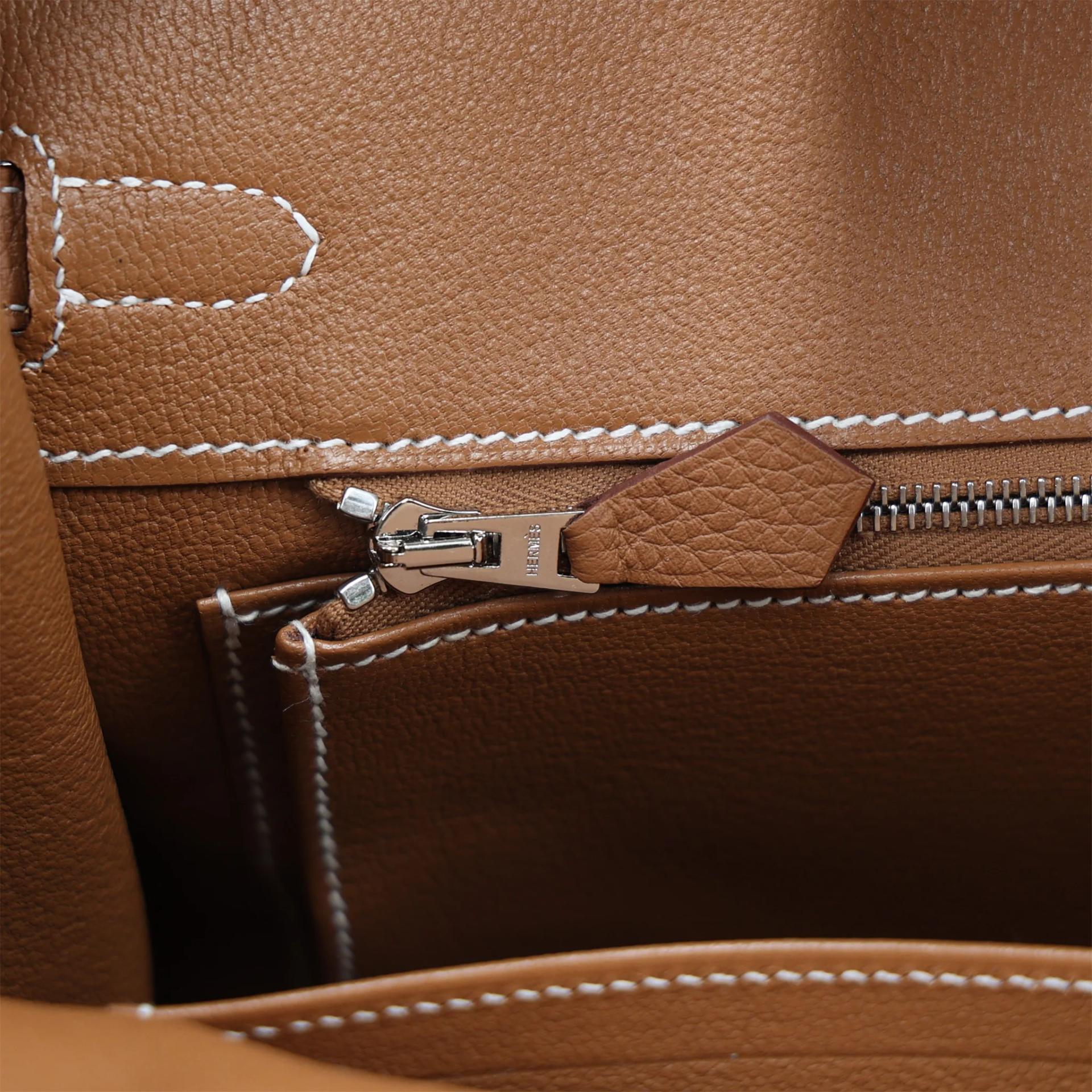 Brand New ( Rank N ) HERMÈS Birkin 25 Gold (37) Togo Palladium hardware G (2026) - 14