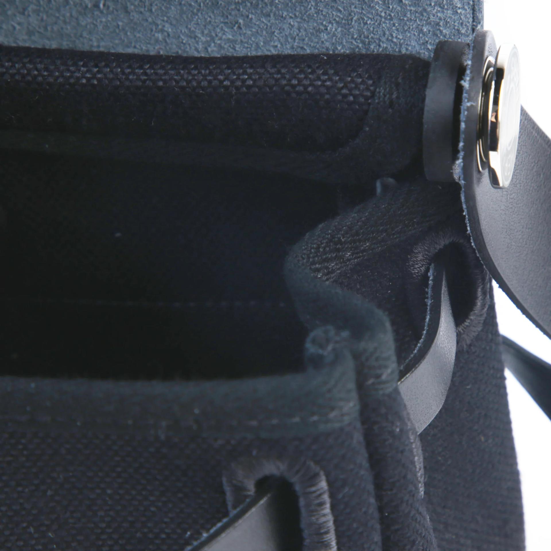 Brand New ( Rank N ) HERMÈS Herbag Zip Mini 20 Noir (89) Canvas Palladium hardware G (2026) - 10
