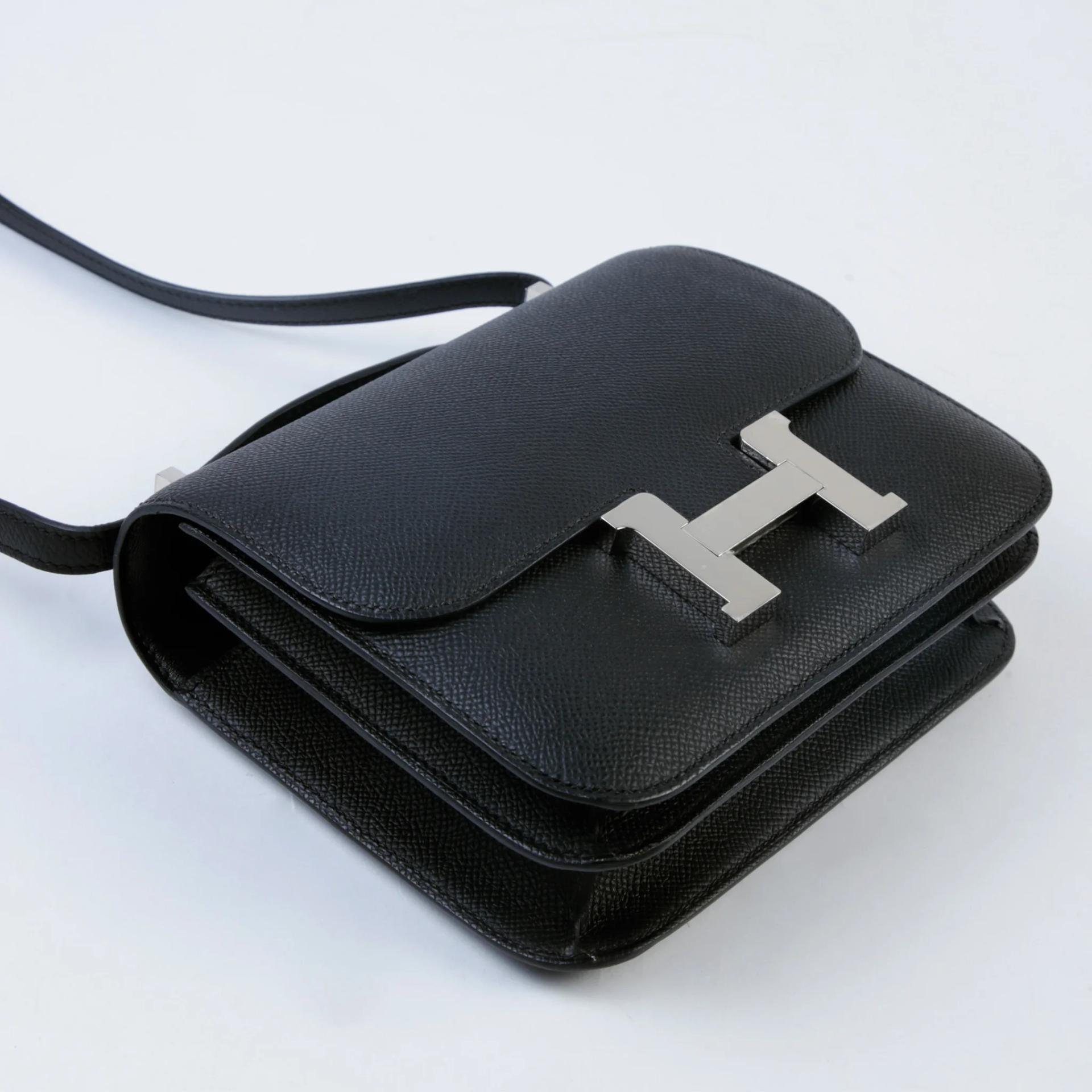 ランク SA HERMÈS エルメス コンスタンス3 ミニ ブラック (89) エプソン シルバー金具 W刻印 (2024) - 4