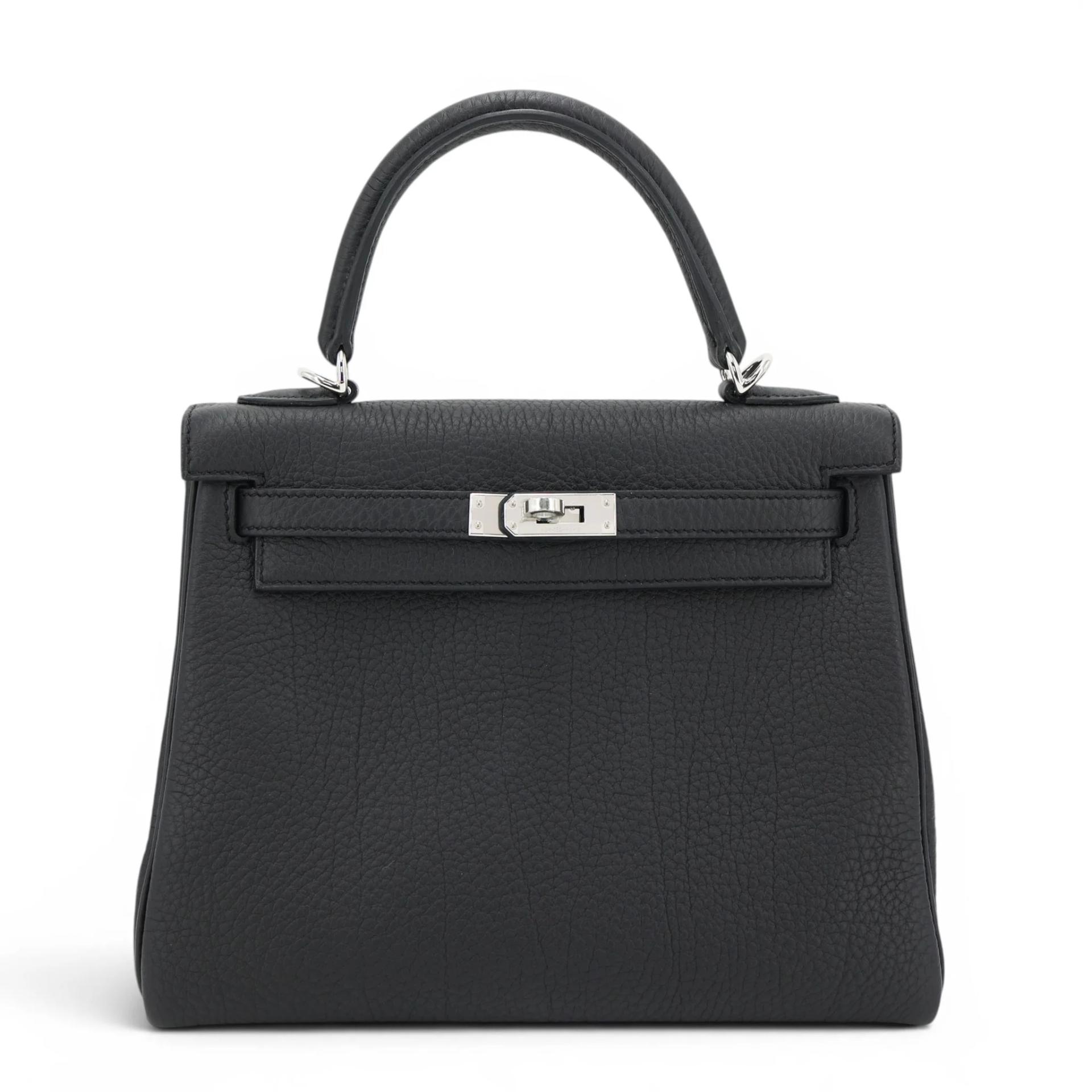 Brand New ( Rank N ) HERMÈS Kelly 25 Noir (89) Togo Palladium hardware G (2026) - 1