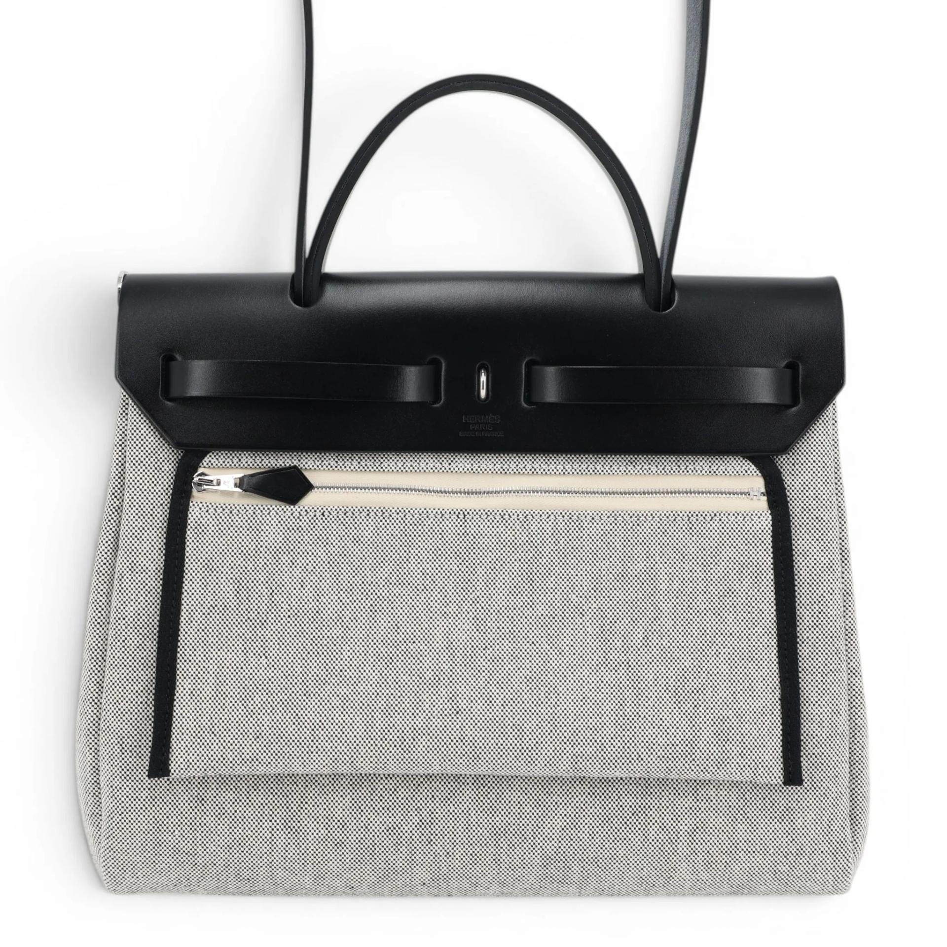 Herbag Zip 31 PM hobnailed Noir (89) Ecru