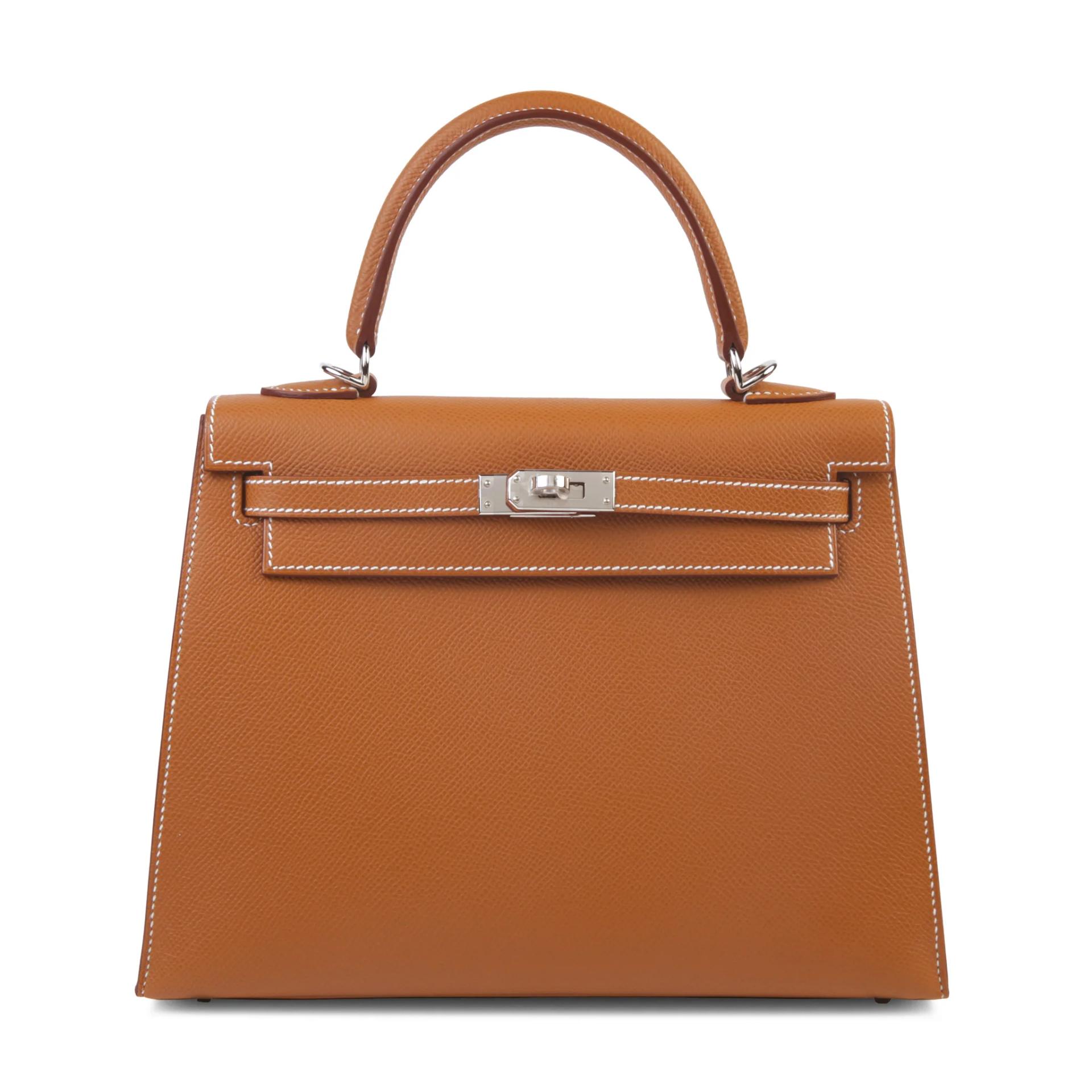 Brand New ( Rank N ) HERMÈS Kelly 25 Sellier Gold (37) Epsom Palladium hardware G (2026) - 1