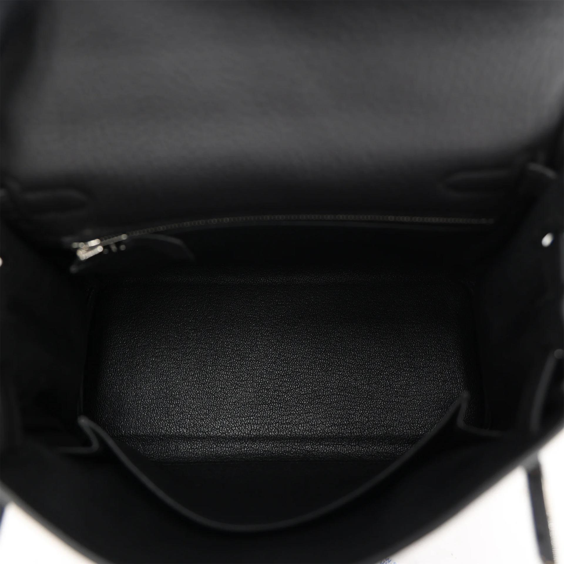 Brand New ( Rank N ) HERMÈS Kelly 25 Noir (89) Togo Palladium hardware G (2026) - 11