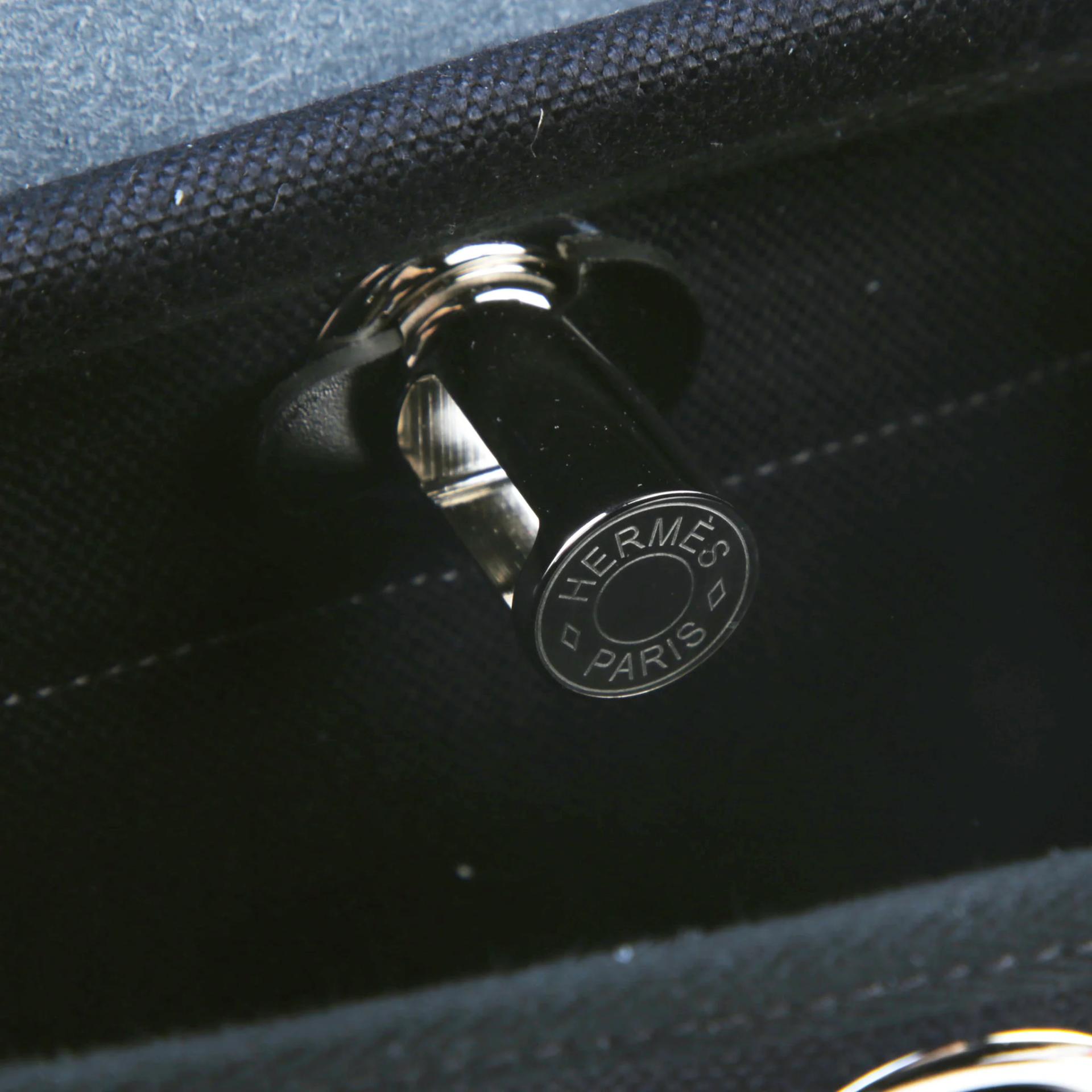 Brand New ( Rank N ) HERMÈS Herbag Zip Mini 20 Noir (89) Canvas Palladium hardware G (2026) - 8