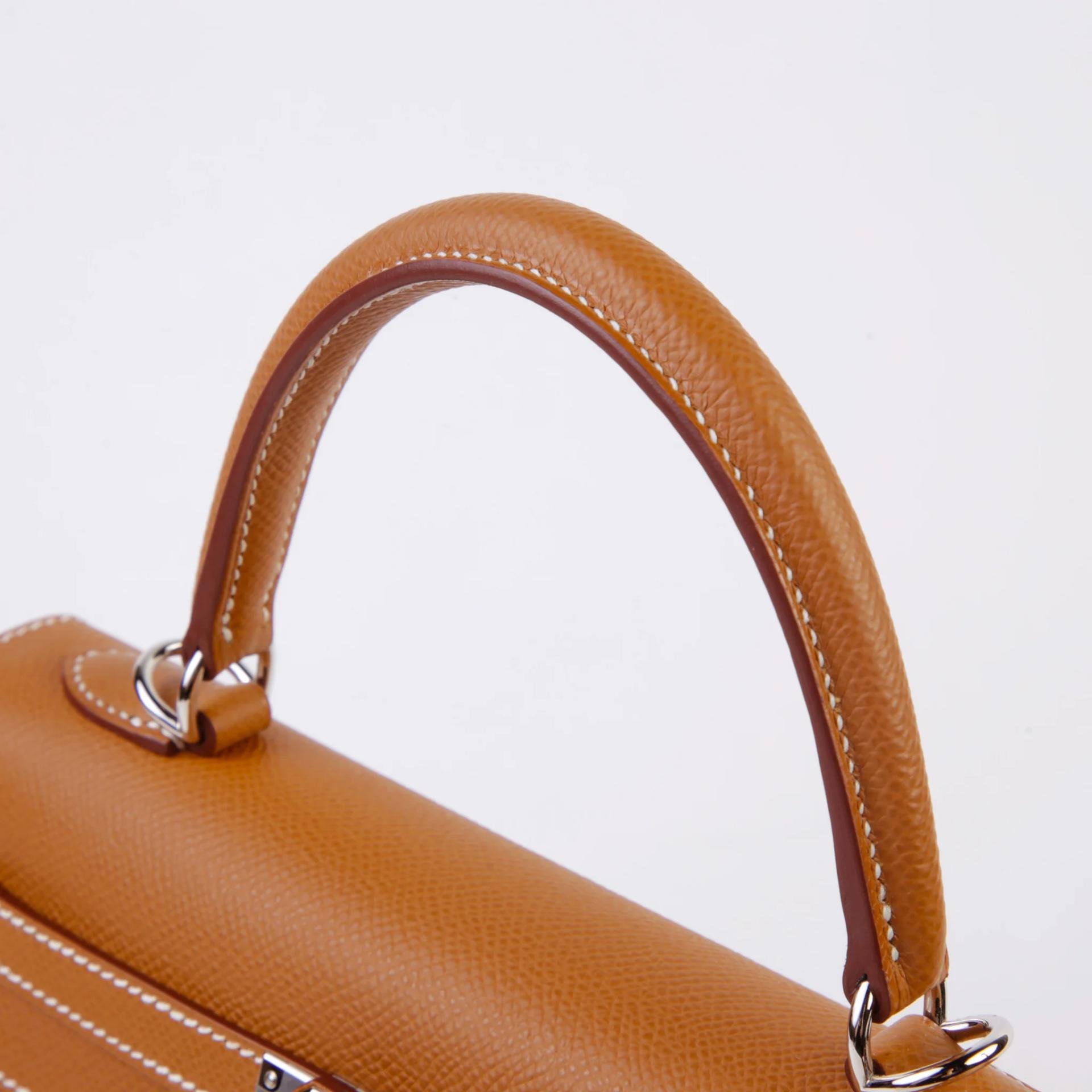 Brand New ( Rank N ) HERMÈS Kelly 25 Sellier Gold (37) Epsom Palladium hardware G (2026) - 3