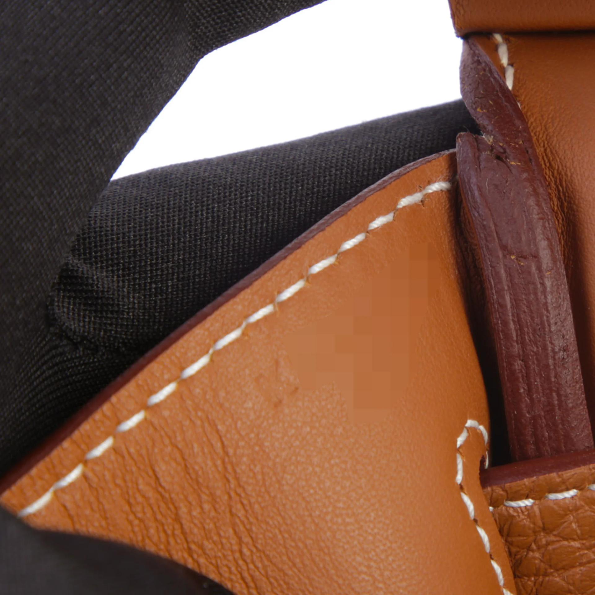 Excellent ( Rank SA ) HERMÈS Hac a Dos PM Gold (37) Togo Palladium hardware K (2025) - 13