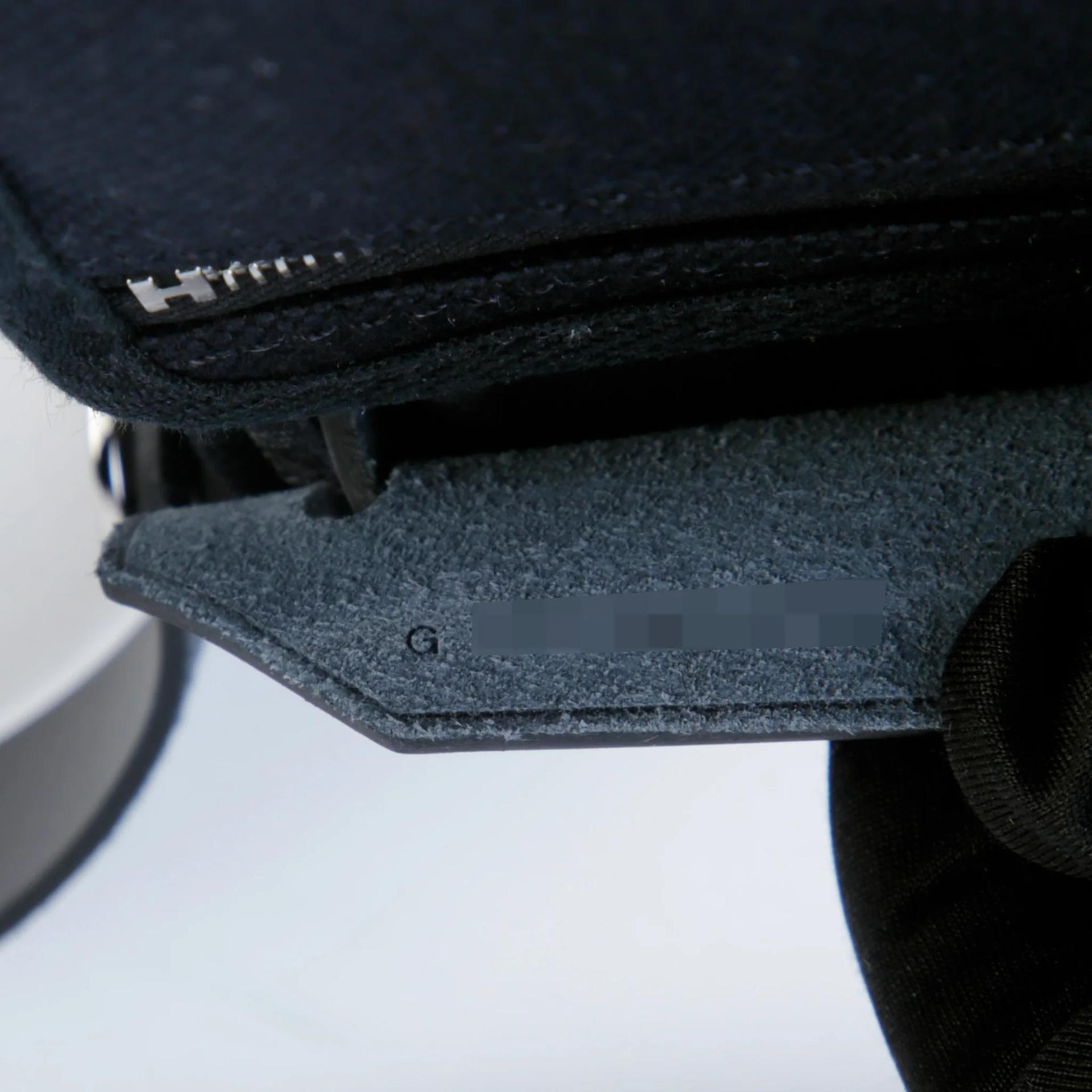 Brand New ( Rank N ) HERMÈS Herbag Zip Mini 20 Noir (89) Canvas Palladium hardware G (2026) - 12