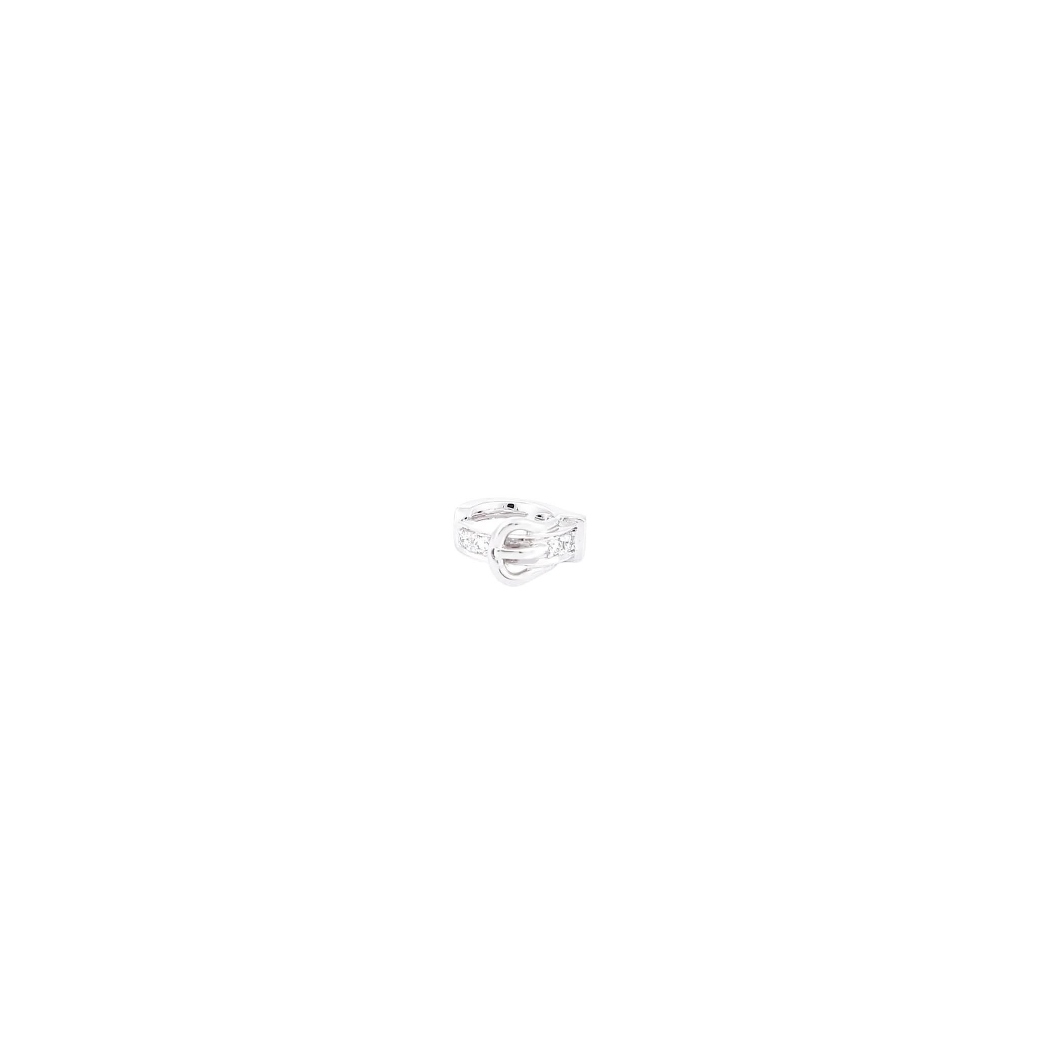 Etriviere single ear cuff White Gold