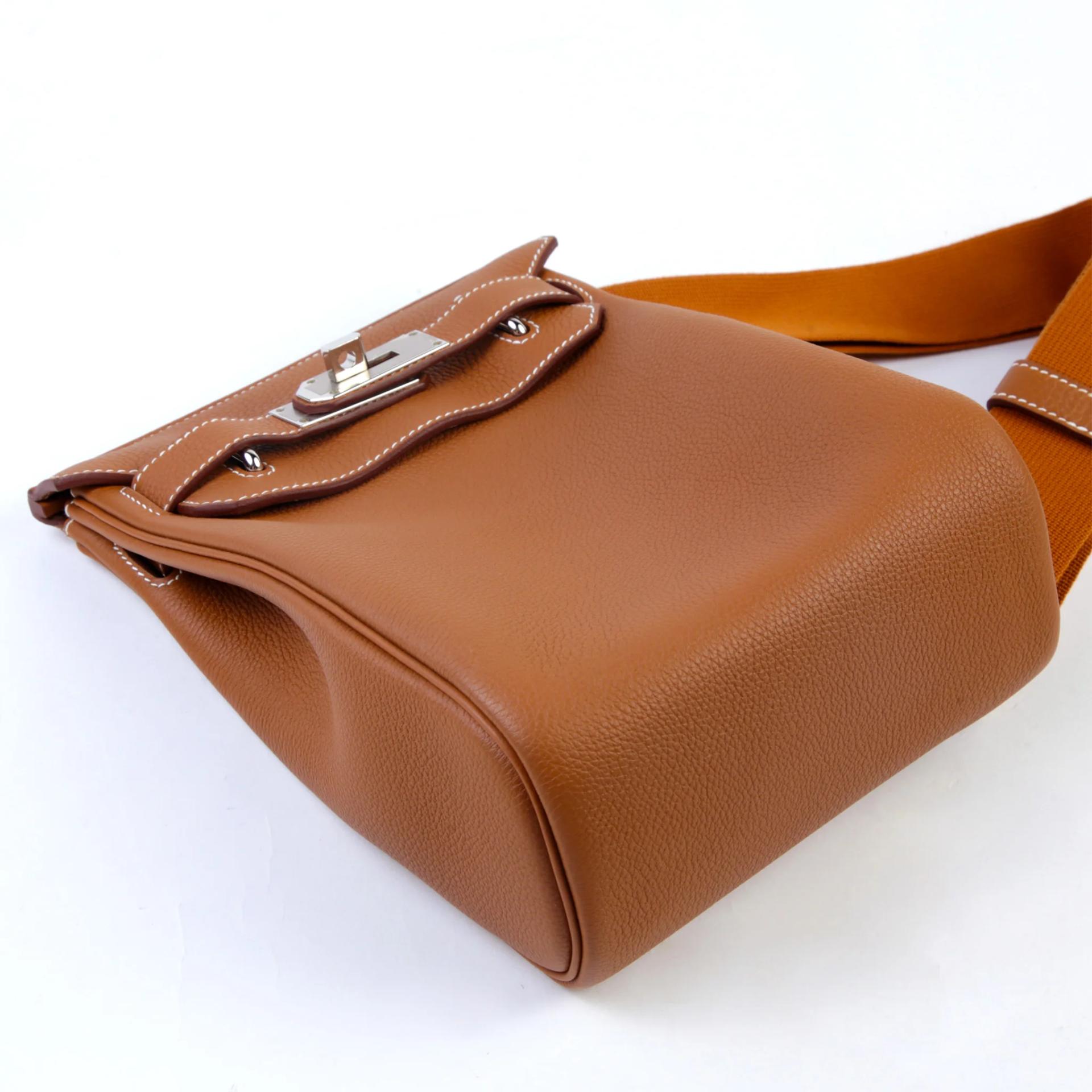 Excellent ( Rank SA ) HERMÈS Hac a Dos PM Gold (37) Togo Palladium hardware K (2025) - 4
