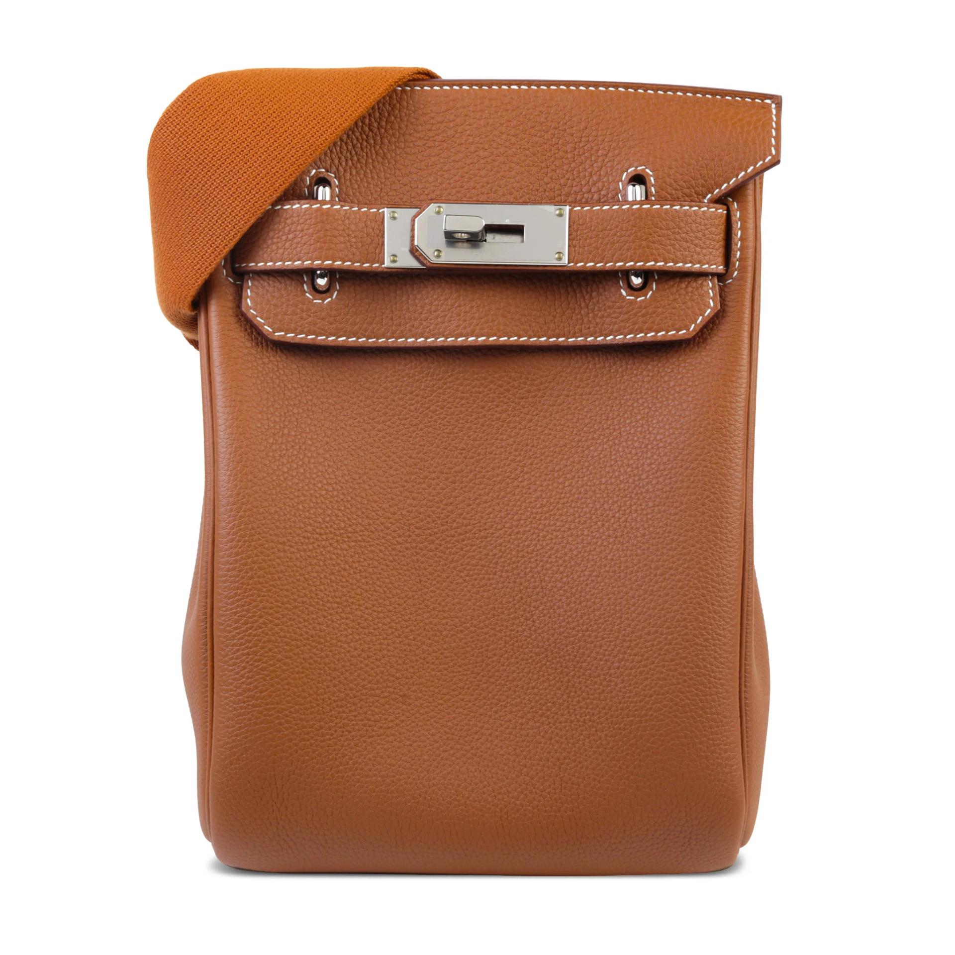 Excellent ( Rank SA ) HERMÈS Hac a Dos PM Gold (37) Togo Palladium hardware K (2025) - 1