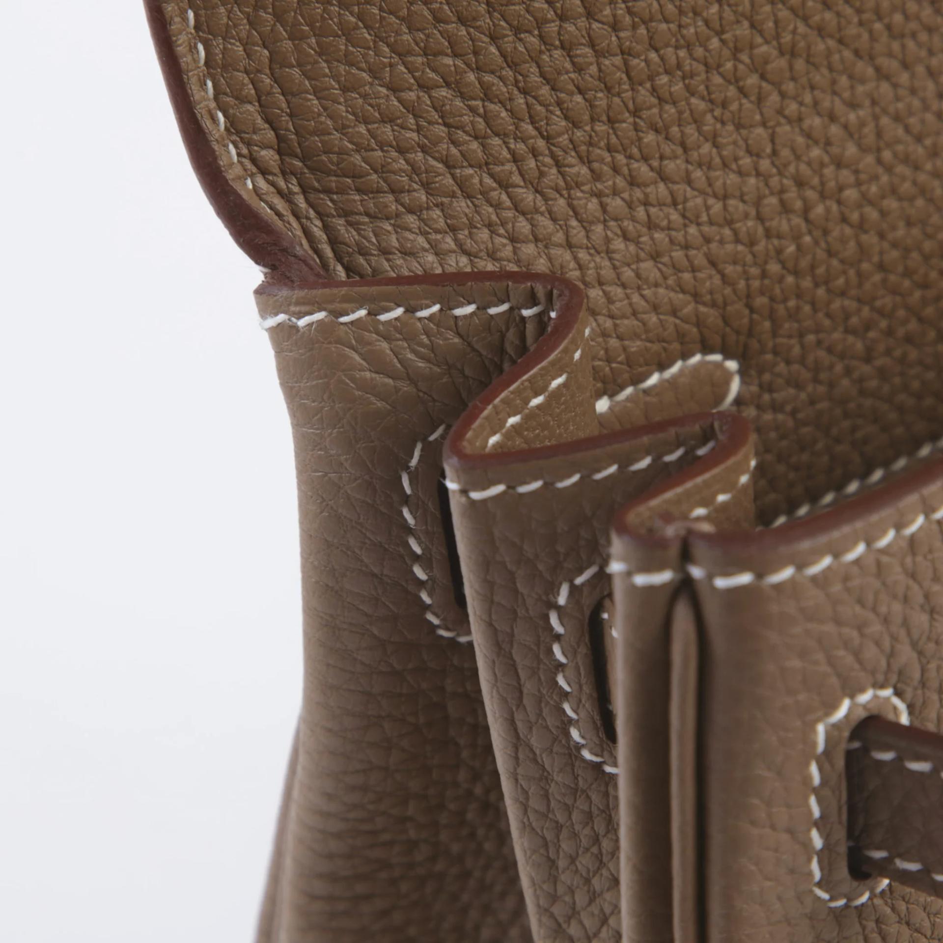 Brand New ( Rank N ) HERMÈS Kelly 25 Etoupe (18) Togo Gold hardware G (2026) - 12