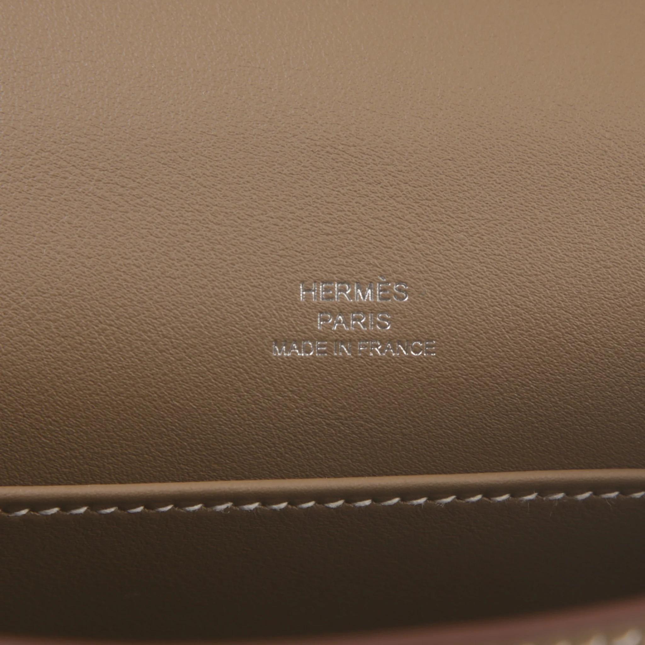 ランク N 新品 HERMÈS エルメス ポシェットケリー エトゥープ (18) スイフト シルバー金具 G刻印 (2026) - 10