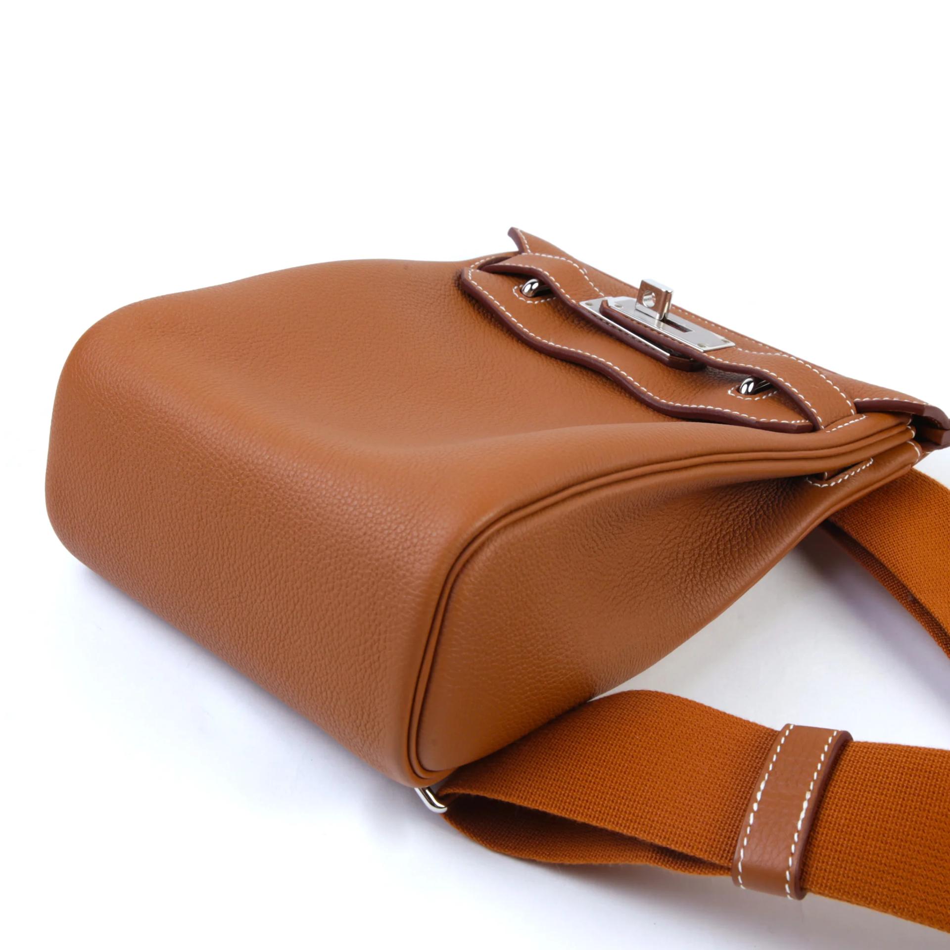 Excellent ( Rank SA ) HERMÈS Hac a Dos PM Gold (37) Togo Palladium hardware K (2025) - 5