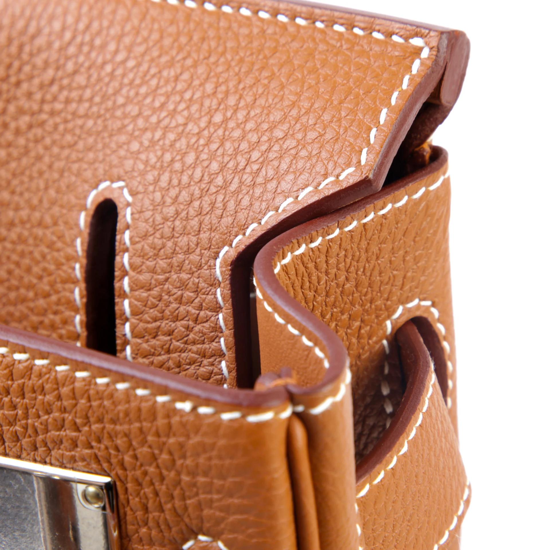 Excellent ( Rank SA ) HERMÈS Hac a Dos PM Gold (37) Togo Palladium hardware K (2025) - 11
