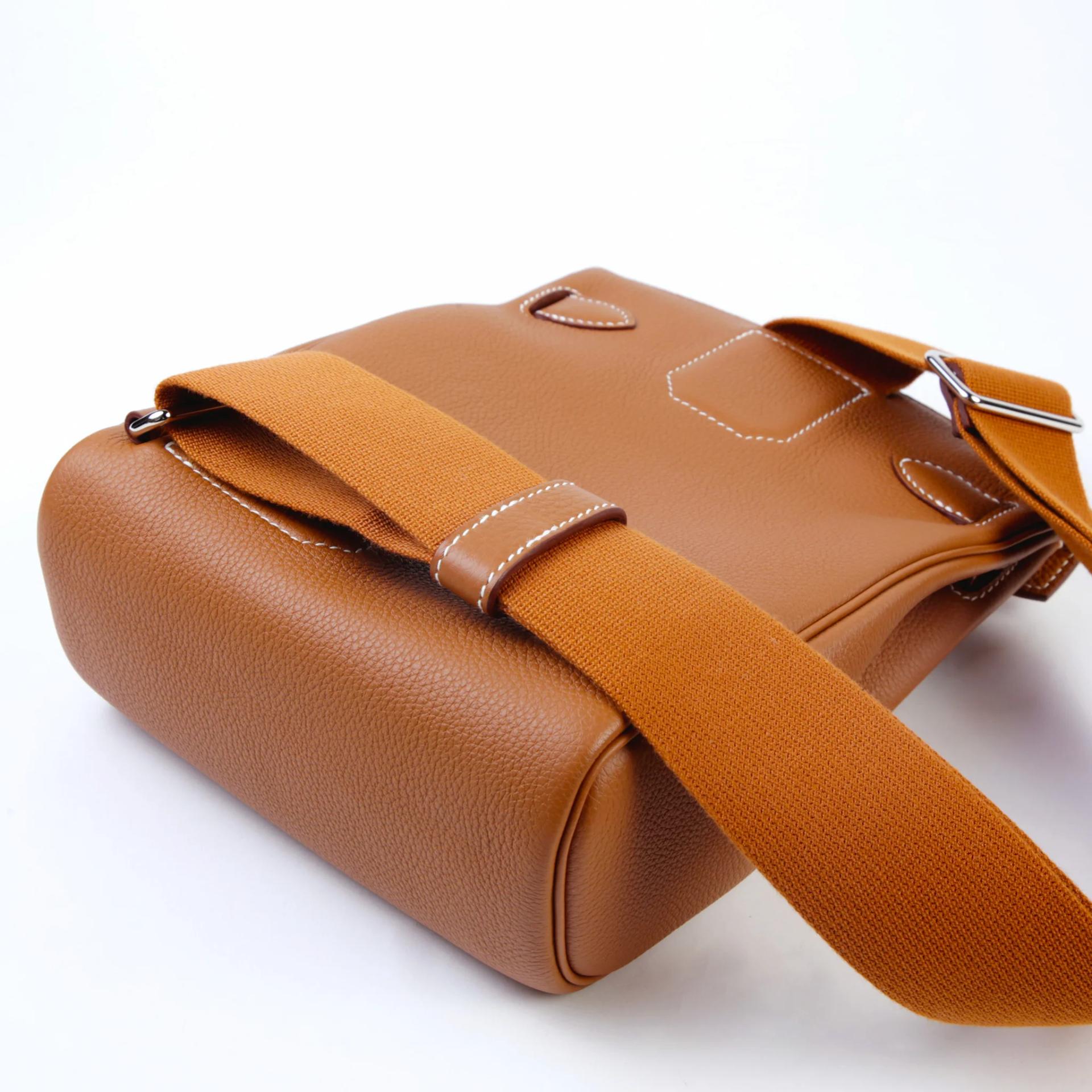 Excellent ( Rank SA ) HERMÈS Hac a Dos PM Gold (37) Togo Palladium hardware K (2025) - 6