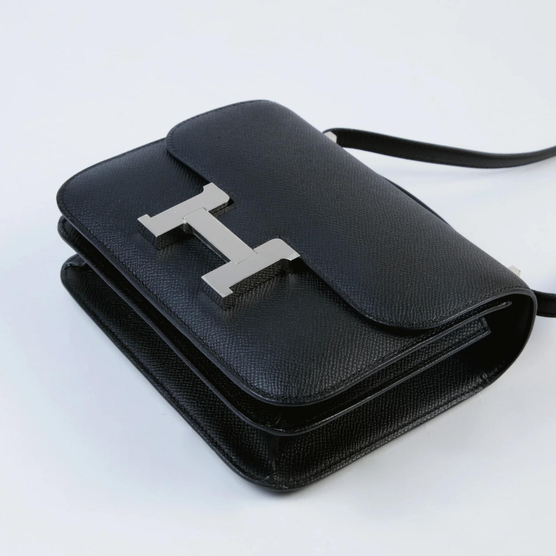 ランク SA HERMÈS エルメス コンスタンス3 ミニ ブラック (89) エプソン シルバー金具 W刻印 (2024) - 5