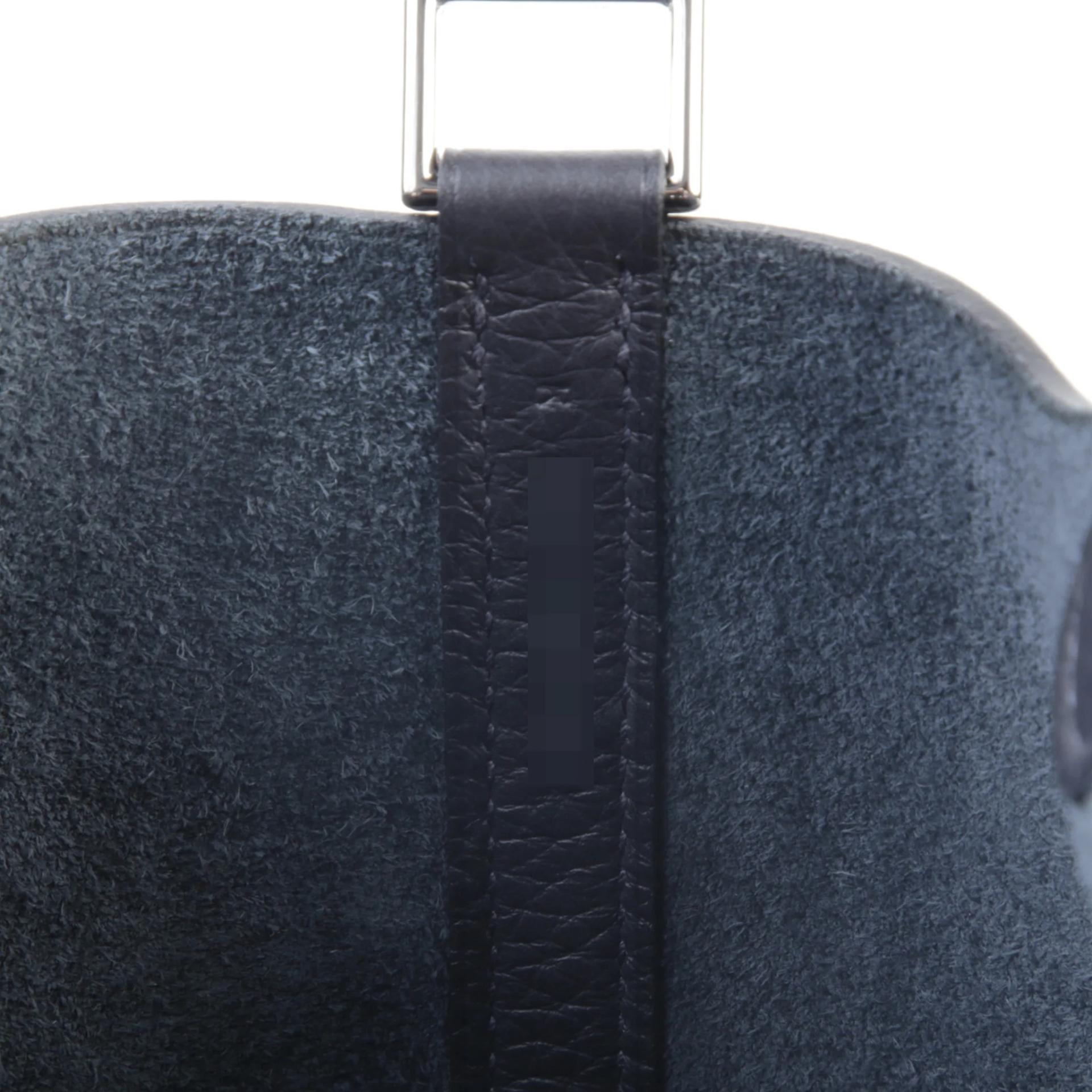 Brand New ( Rank N ) HERMÈS Picotin Lock PM Caban (3Y) Clemence Palladium hardware K (2025) - 11