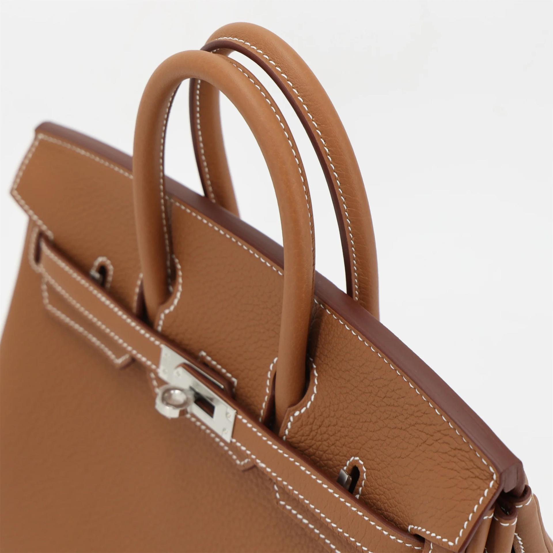 Brand New ( Rank N ) HERMÈS Birkin 25 Gold (37) Togo Palladium hardware G (2026) - 3