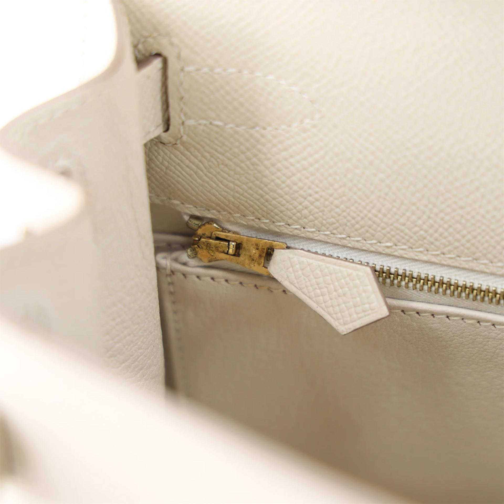 ランク A HERMÈS エルメス ケリー28 セリエ クレ (10) エプソン ゴールド金具 A刻印 (2017) - 15