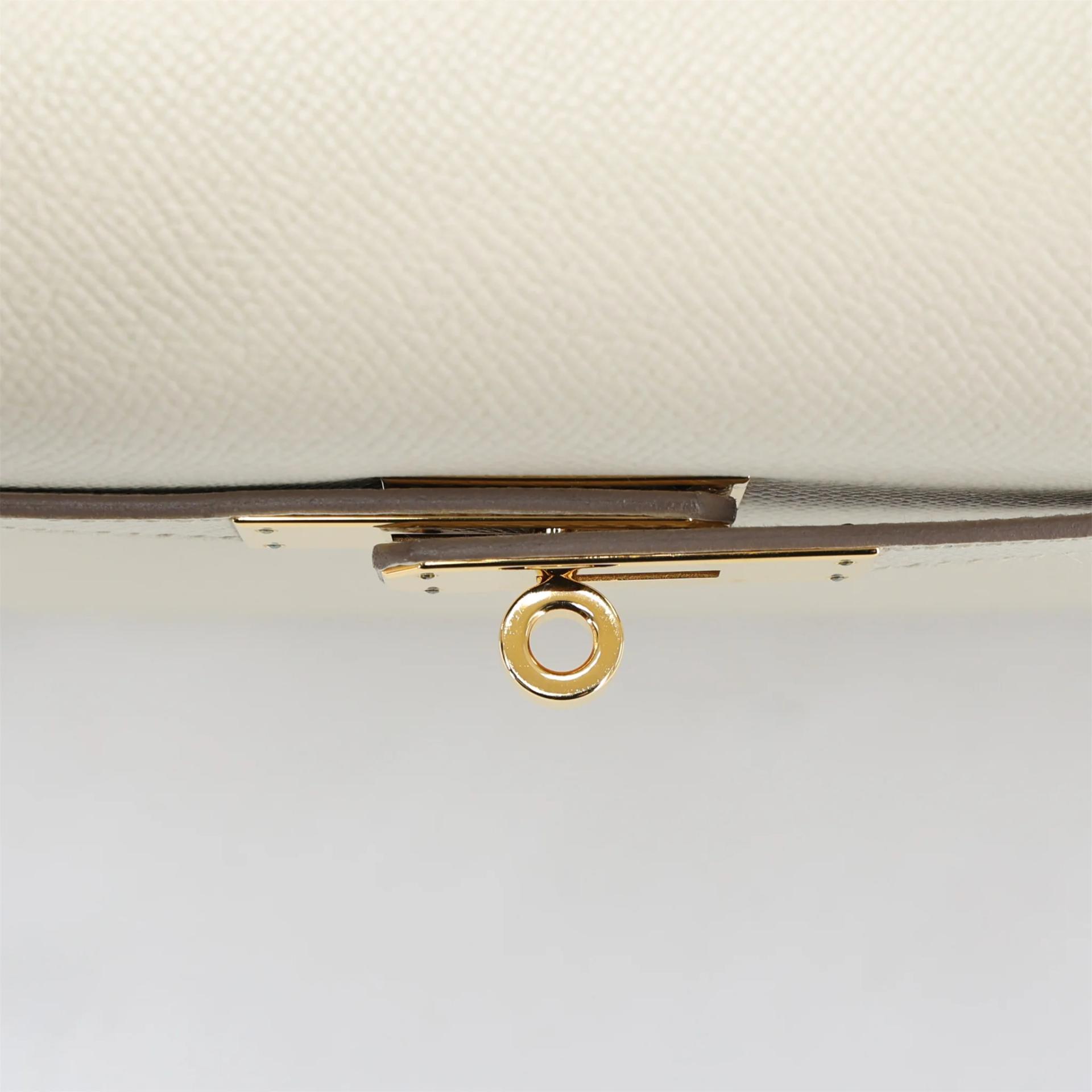 ランク A HERMÈS エルメス ケリー28 セリエ クレ (10) エプソン ゴールド金具 A刻印 (2017) - 9