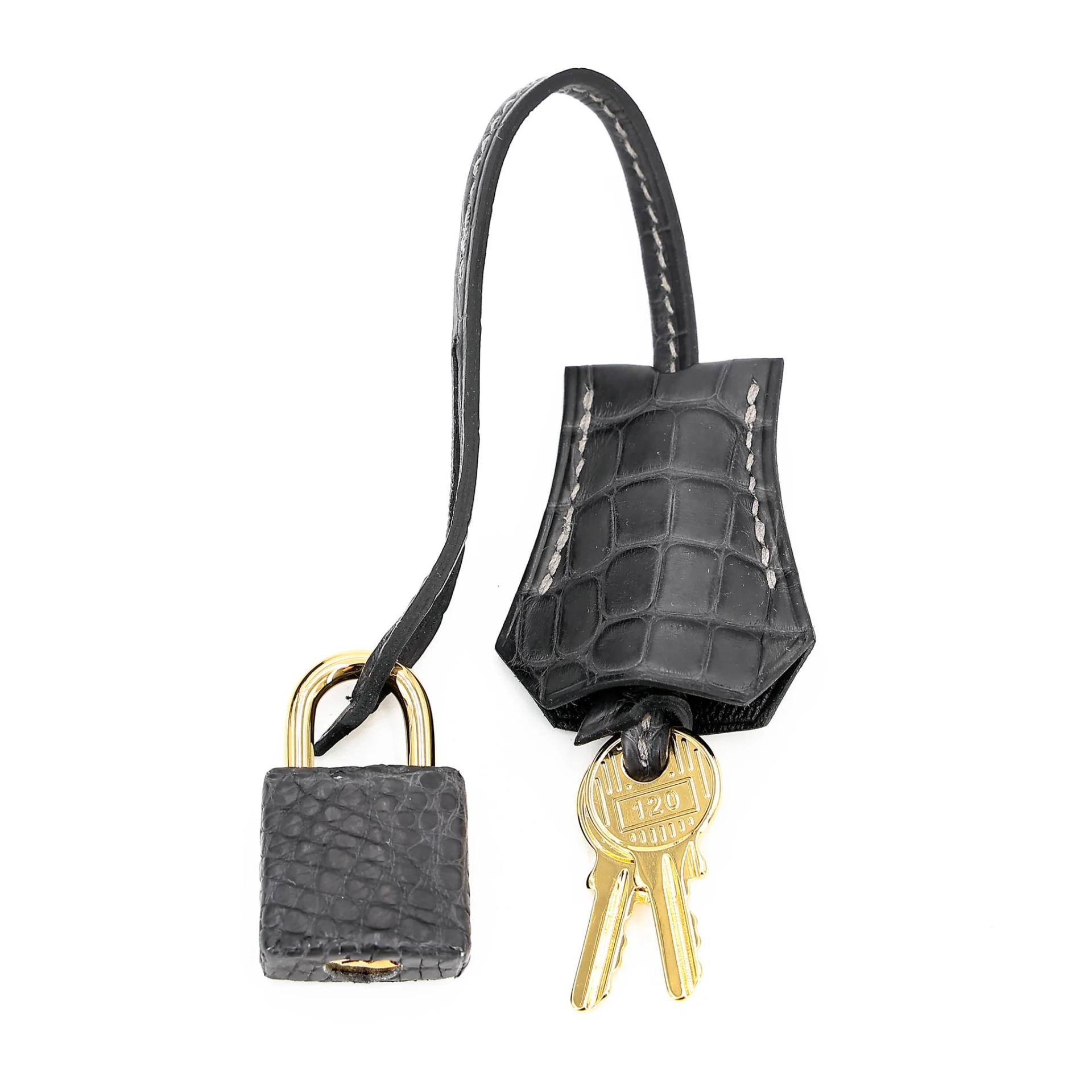 Brand New ( Rank N ) HERMÈS Birkin 25 Graphite (88) Matte Alligator Gold hardware K (2025) - 16