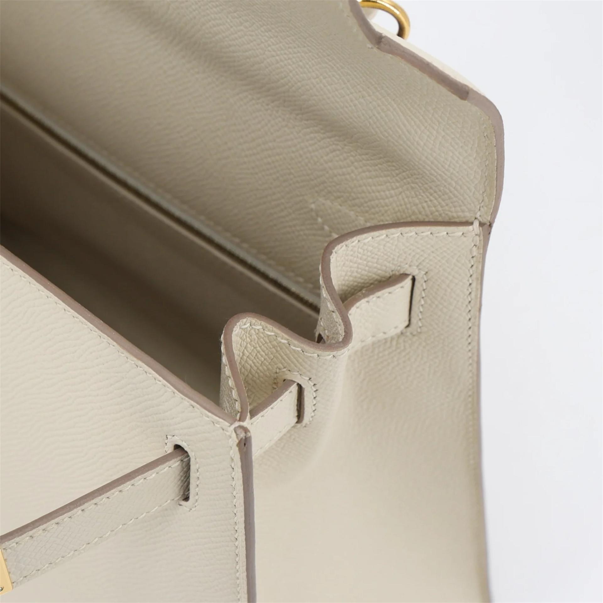 ランク A HERMÈS エルメス ケリー28 セリエ クレ (10) エプソン ゴールド金具 A刻印 (2017) - 14