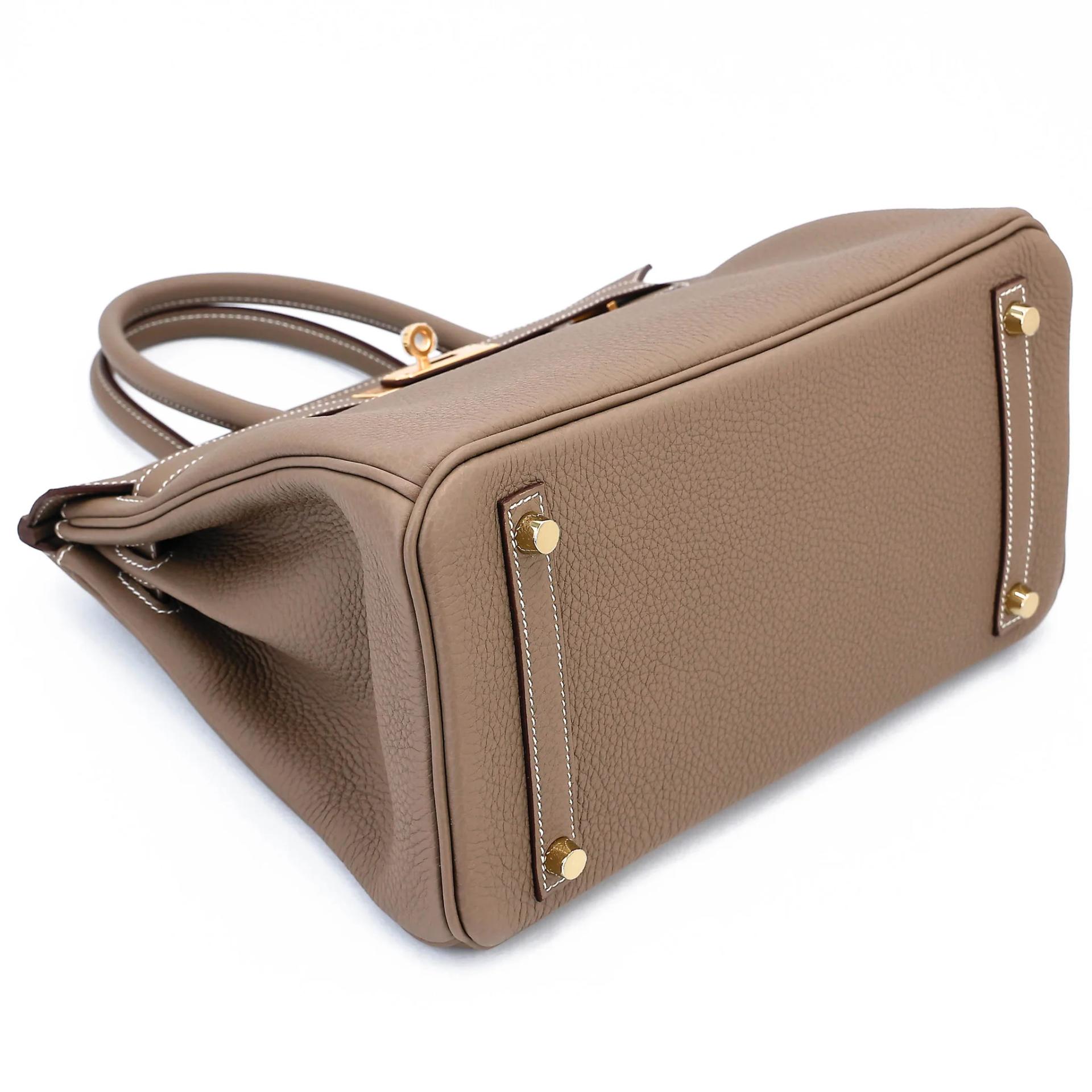 Unused ( Rank NS ) HERMÈS Birkin 30 Etoupe (18) Togo Gold hardware B (2023) - 5