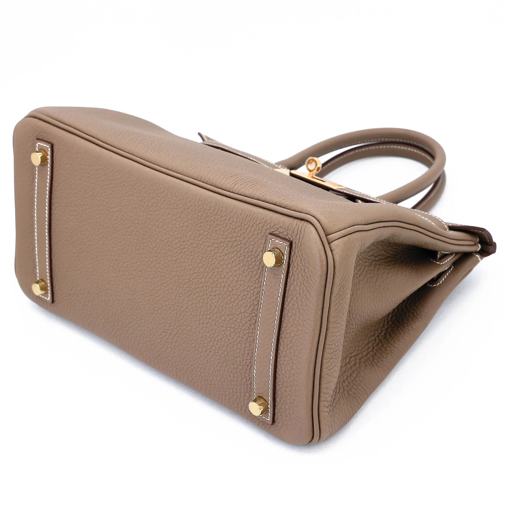 Unused ( Rank NS ) HERMÈS Birkin 30 Etoupe (18) Togo Gold hardware B (2023) - 4