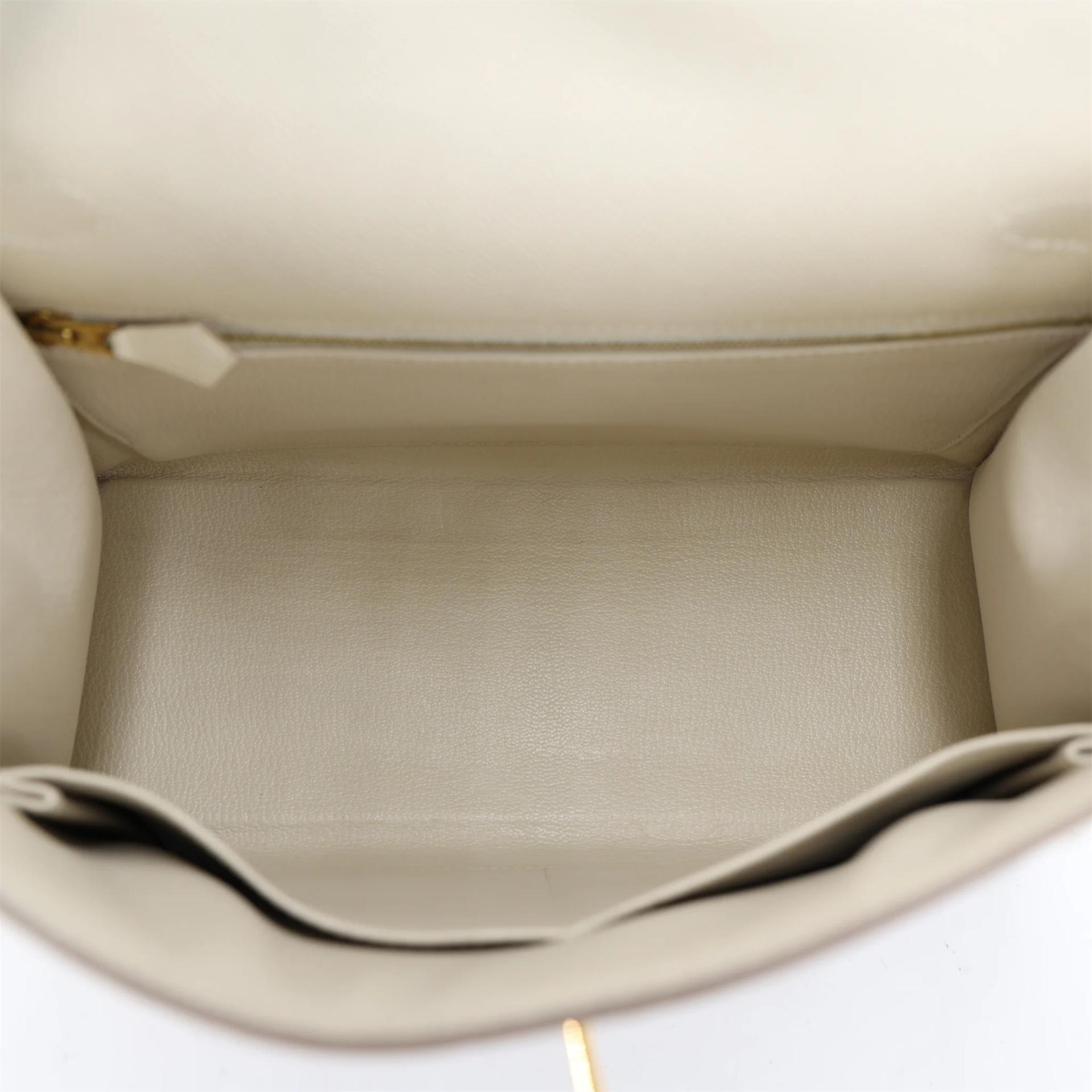 ランク A HERMÈS エルメス ケリー28 セリエ クレ (10) エプソン ゴールド金具 A刻印 (2017) - 12