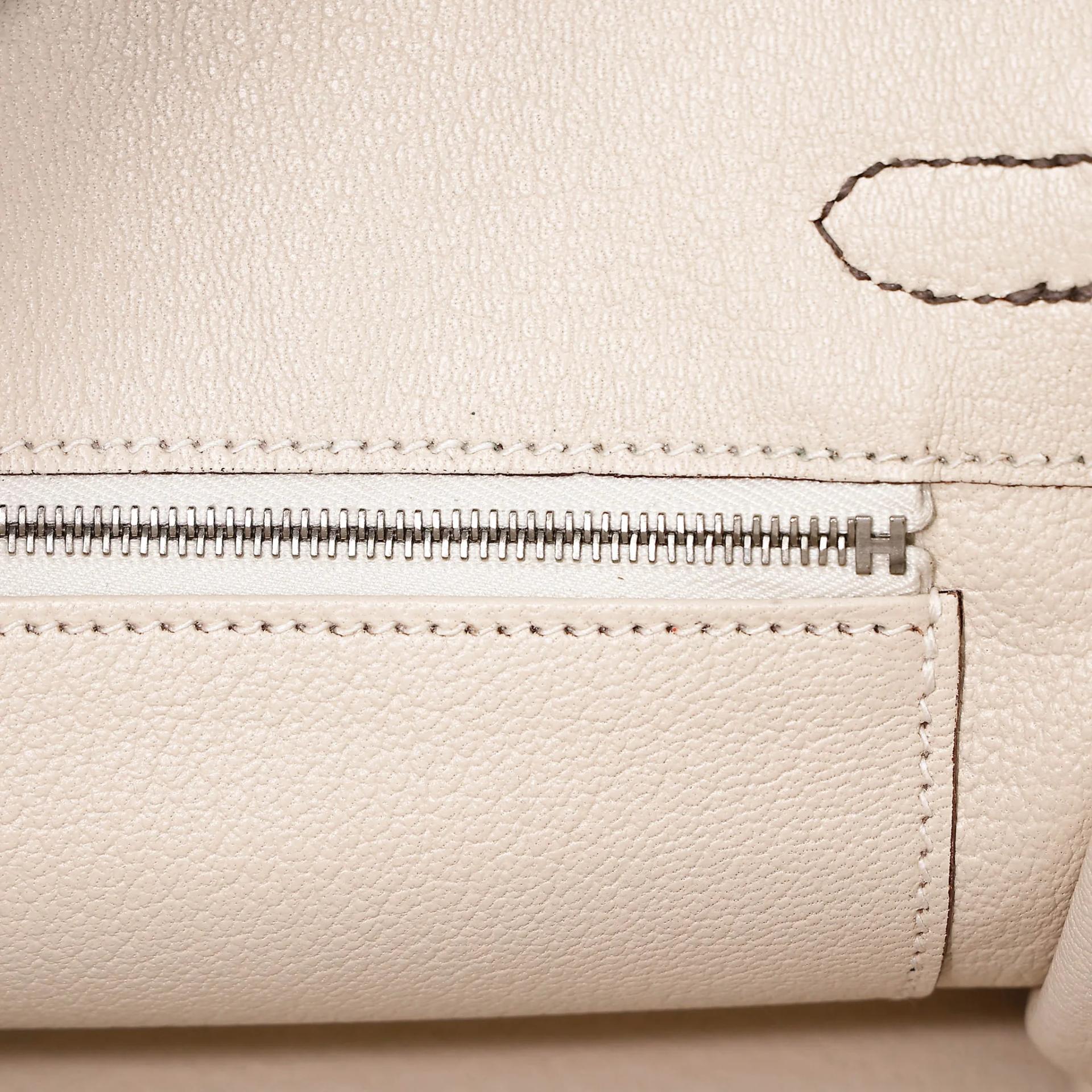 ランク SA HERMÈS エルメス スペシャルオーダー バーキン25 エタン (8F) ベトン (8L) トゴ シルバー金具 D刻印 (2019) - 22