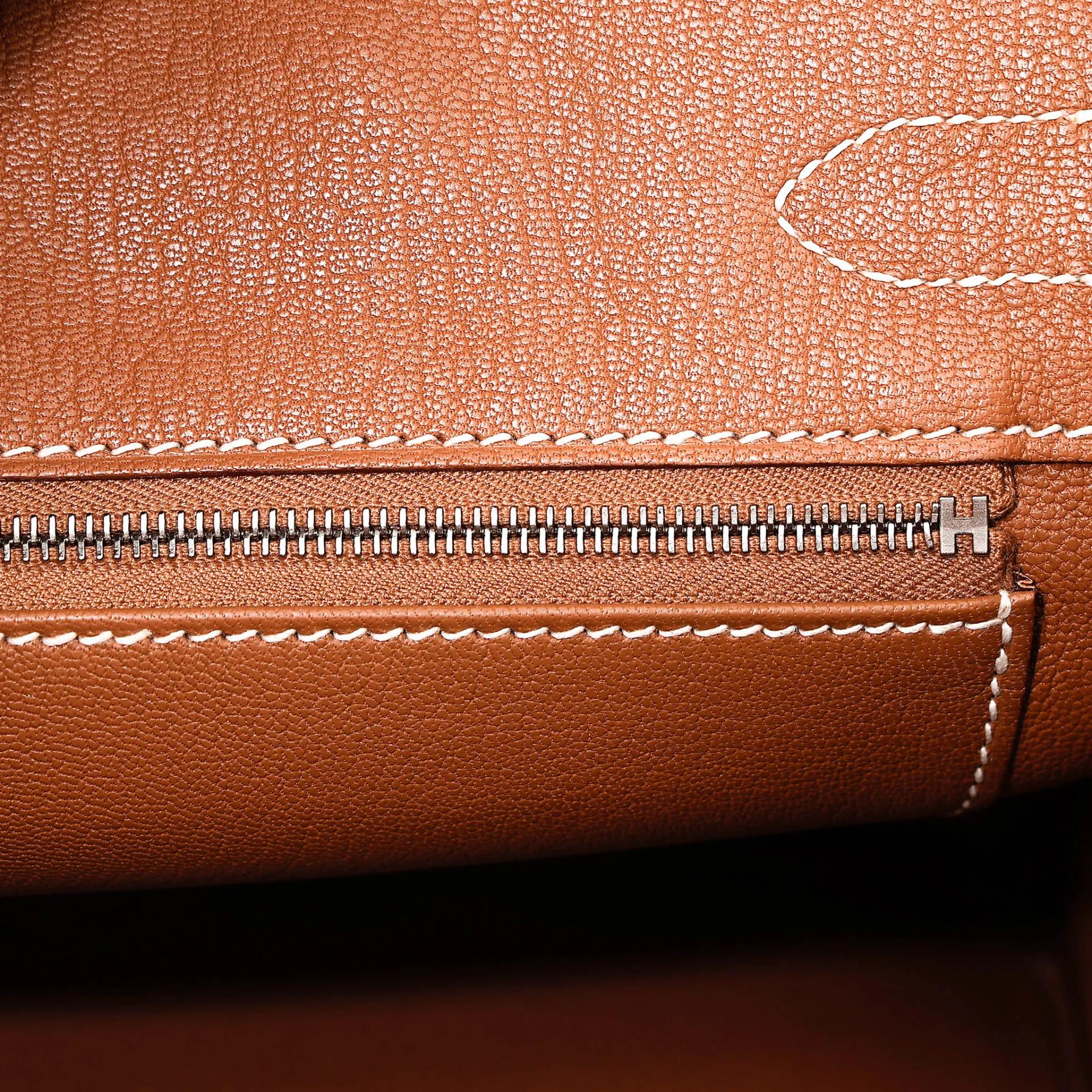 Excellent ( Rank SA ) HERMÈS Birkin 30 Gold (37) Togo Palladium hardware U (2022) - 19
