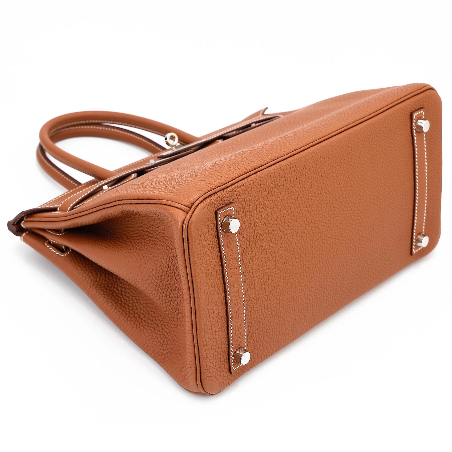 Excellent ( Rank SA ) HERMÈS Birkin 30 Gold (37) Togo Palladium hardware U (2022) - 5