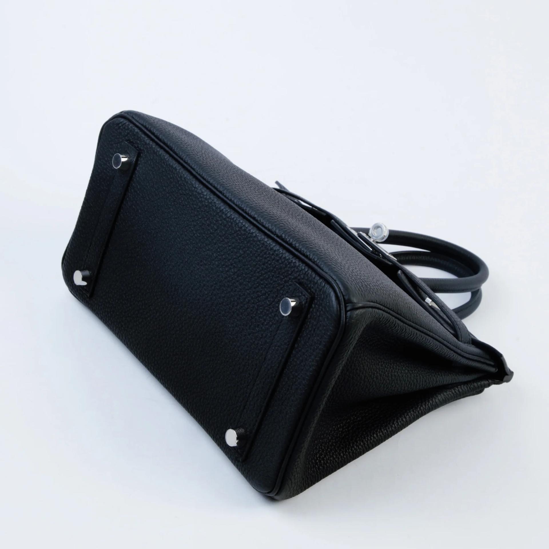 ランク N 新品 HERMÈS エルメス バーキン25 ブラック (89) トゴ シルバー金具 G刻印 (2026) - 5