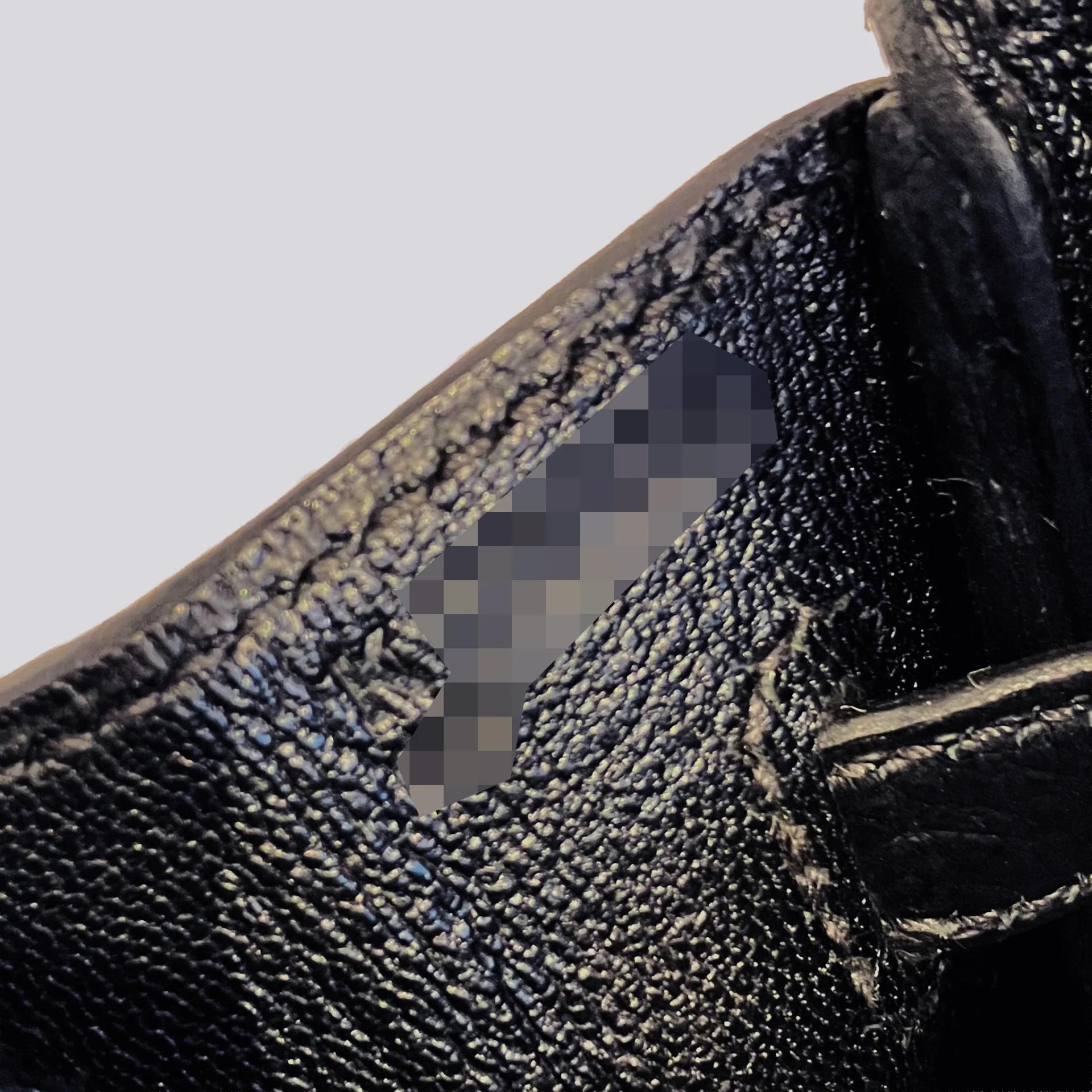 Brand New ( Rank N ) HERMÈS Birkin 25 Noir (89) Togo Palladium hardware K (2025) - 4