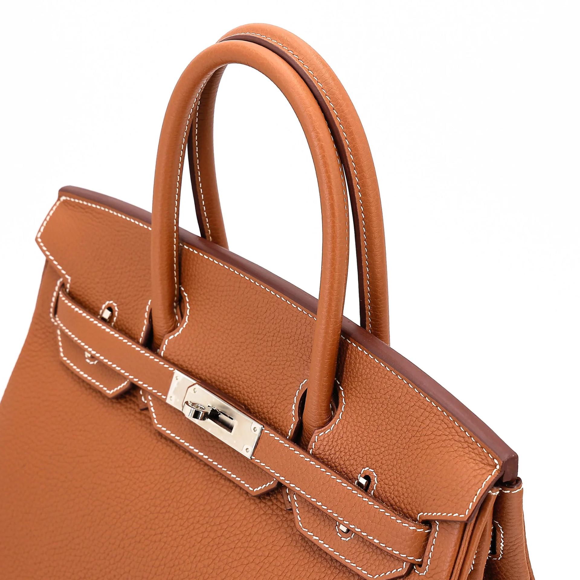 Excellent ( Rank SA ) HERMÈS Birkin 30 Gold (37) Togo Palladium hardware U (2022) - 3