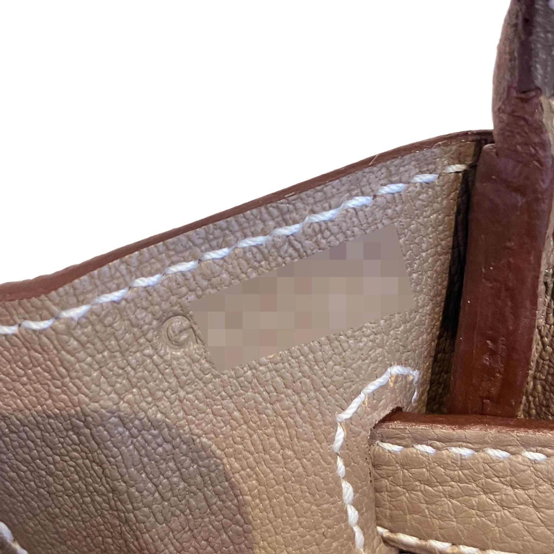 Brand New ( Rank N ) HERMÈS Birkin 25 Etoupe (18) Togo Palladium hardware G (2026) - 4