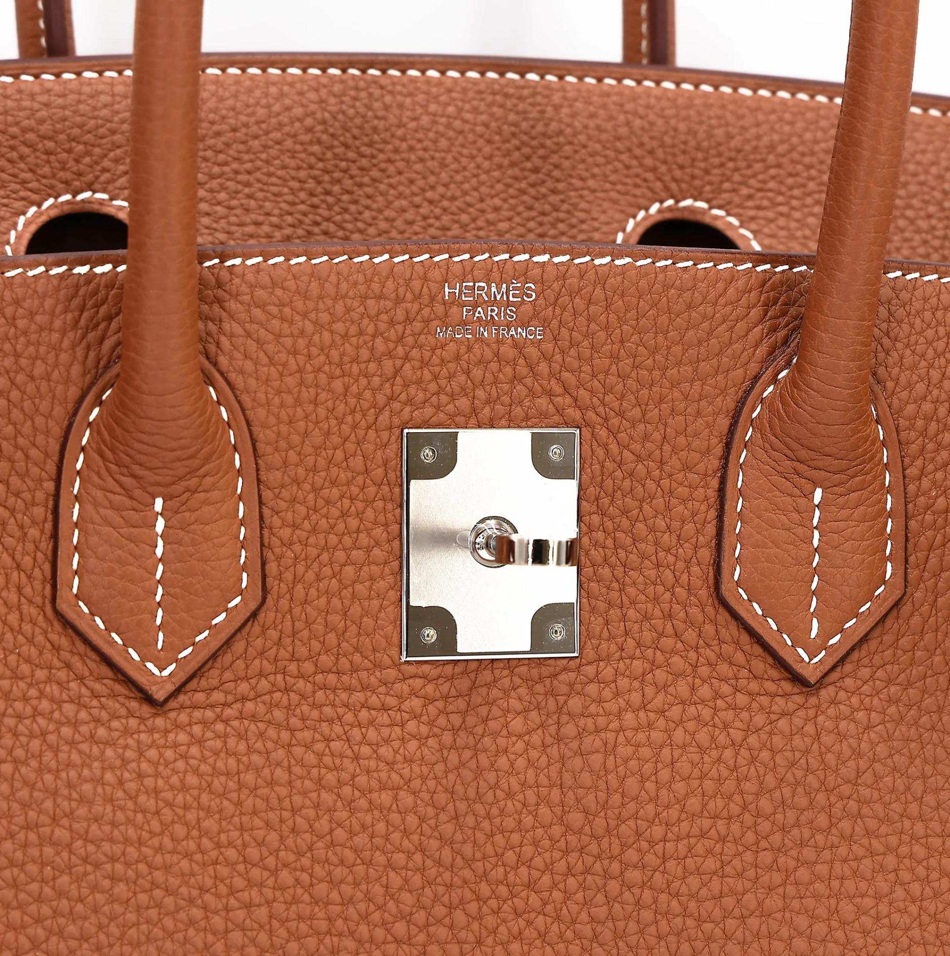 Excellent ( Rank SA ) HERMÈS Birkin 30 Gold (37) Togo Palladium hardware U (2022) - 18