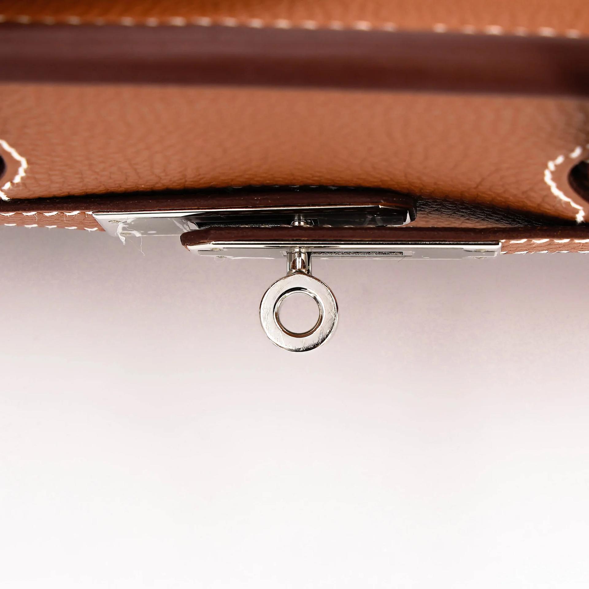 Excellent ( Rank SA ) HERMÈS Birkin 30 Gold (37) Togo Palladium hardware U (2022) - 15
