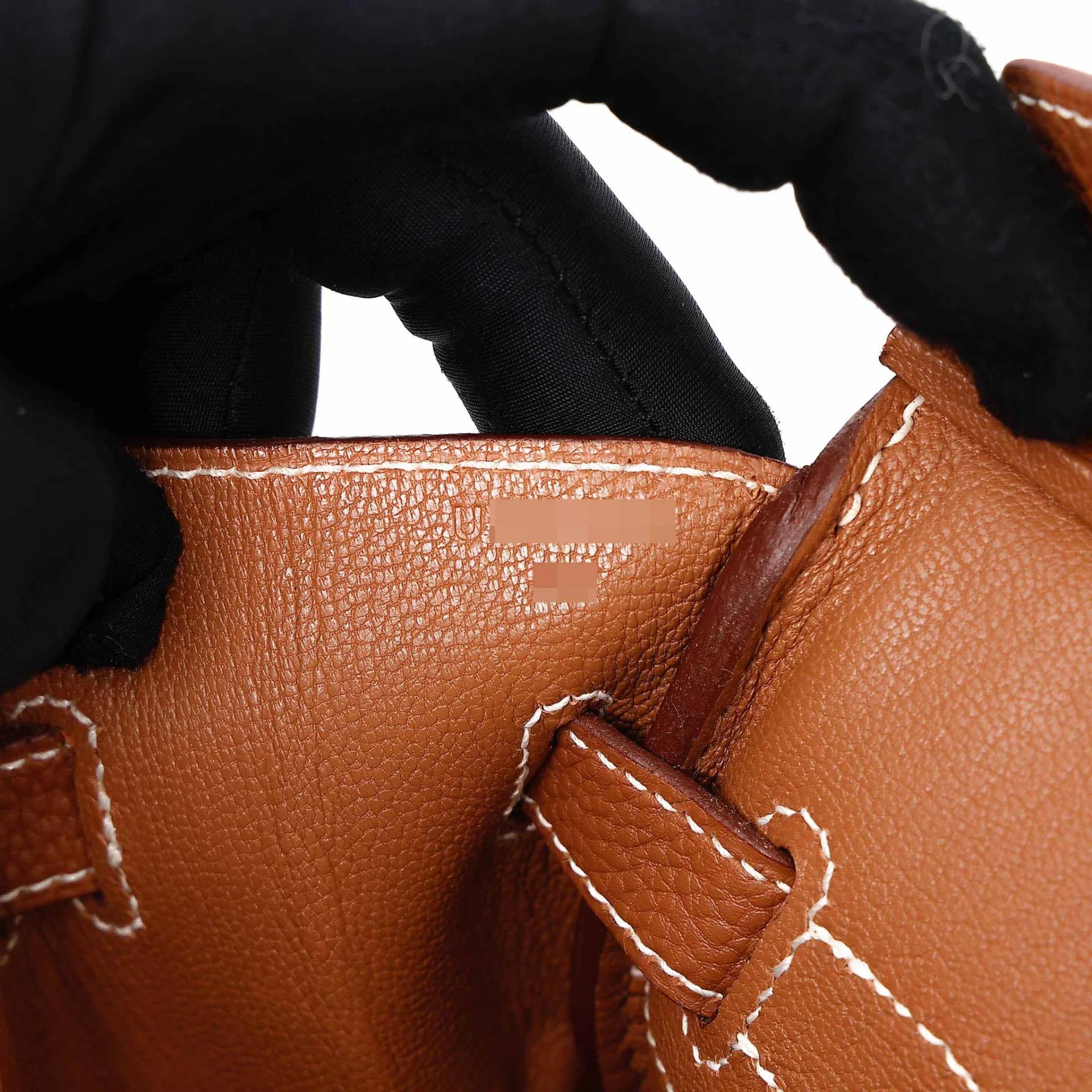 Excellent ( Rank SA ) HERMÈS Birkin 30 Gold (37) Togo Palladium hardware U (2022) - 20