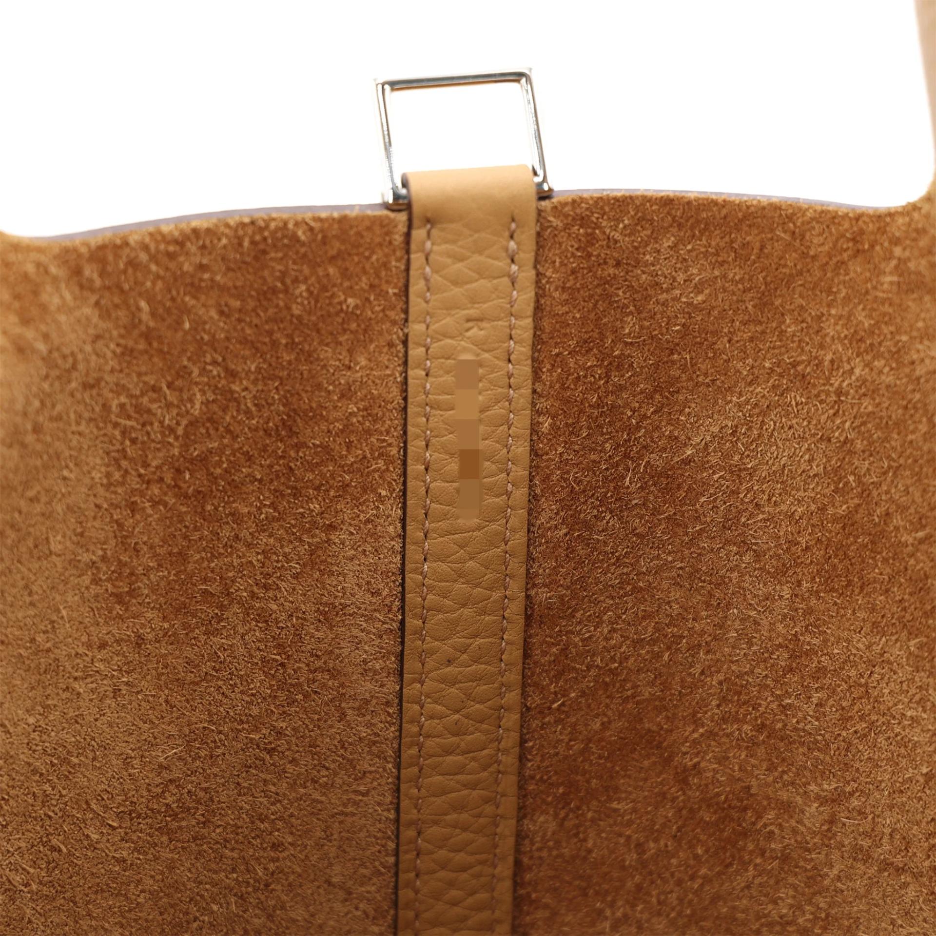 ランク N 新品 HERMÈS エルメス ピコタンロックPM ビスキュイ (4B) トリヨン シルバー金具 K刻印 (2025) - 14