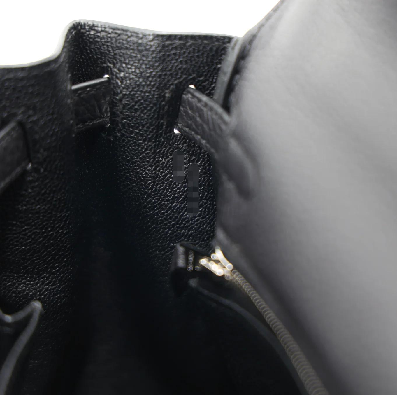 Brand New ( Rank N ) HERMÈS Kelly 25 Noir (89) Togo Palladium hardware G (2026) - 16