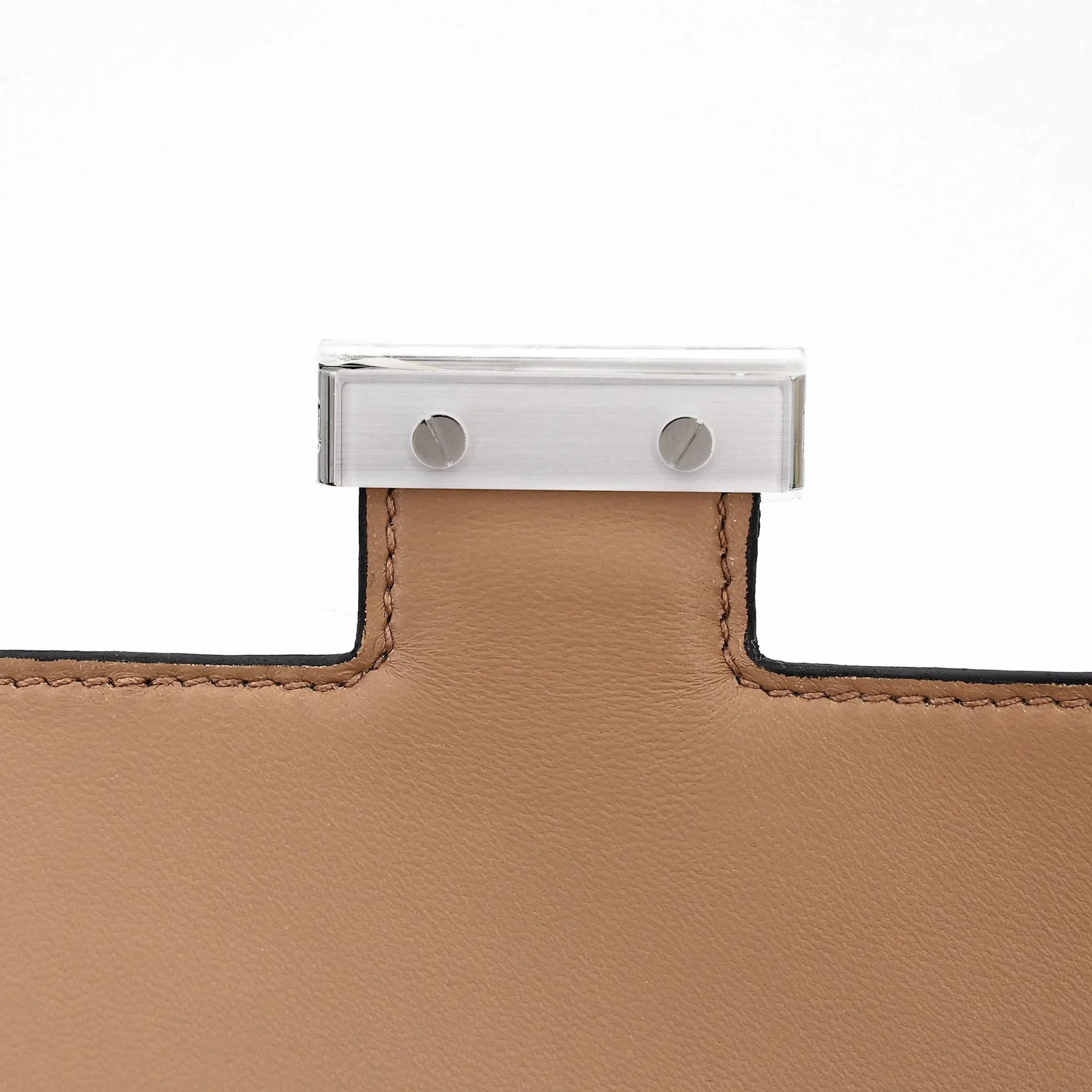 ランク N 新品 HERMÈS エルメス コンスタンス3 ミニ チャイ(0M) クロコダイル アリゲーター マット シルバー金具 G刻印 (2026) - 10