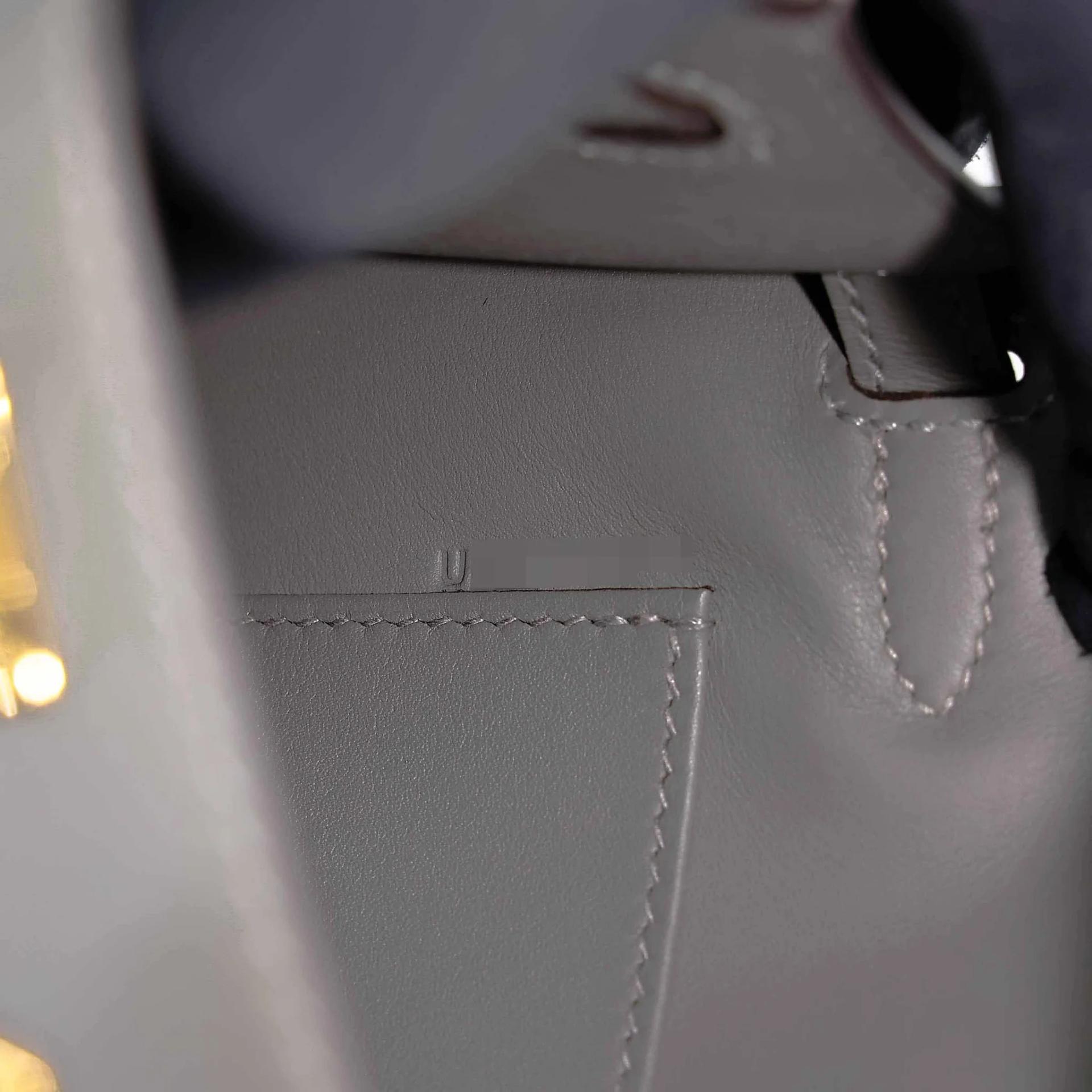 Excellent ( Rank SA ) HERMÈS Kelly Pochette Gris Meyer (0L) Swift Gold hardware U (2022) - 15