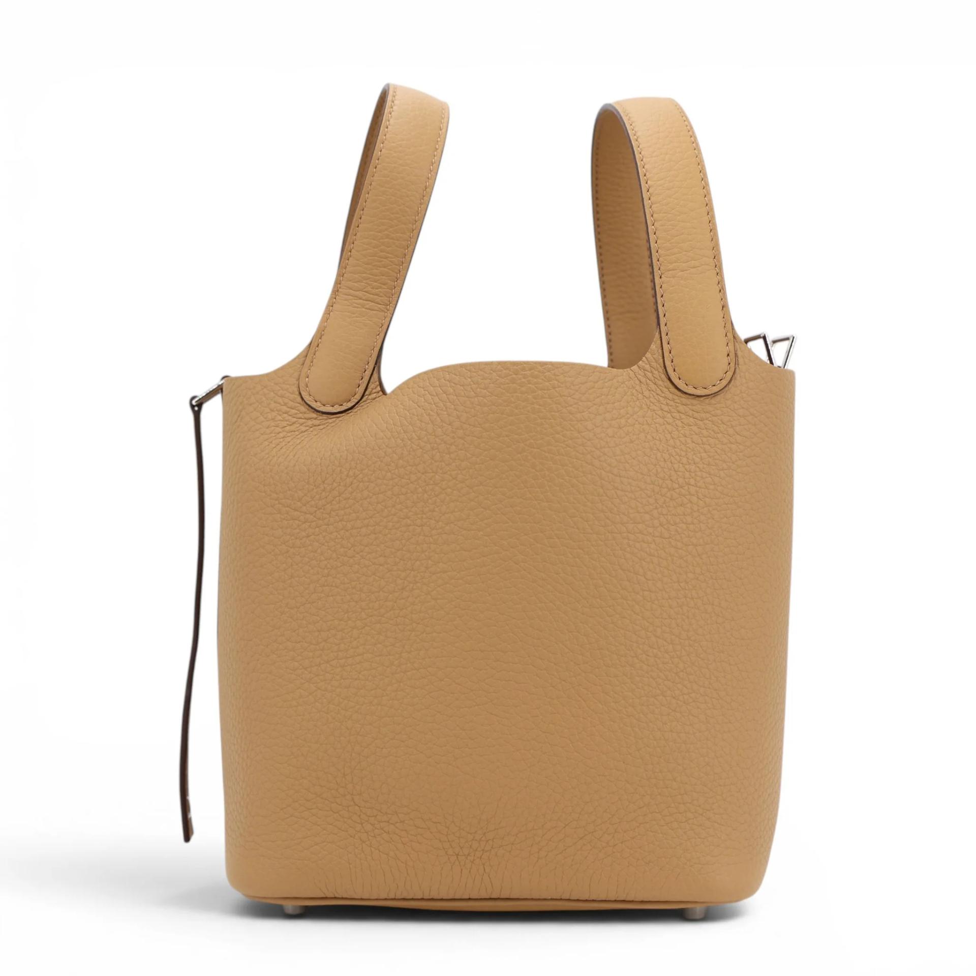 ランク N 新品 HERMÈS エルメス ピコタンロックPM ビスキュイ (4B) トリヨン シルバー金具 K刻印 (2025) - 4