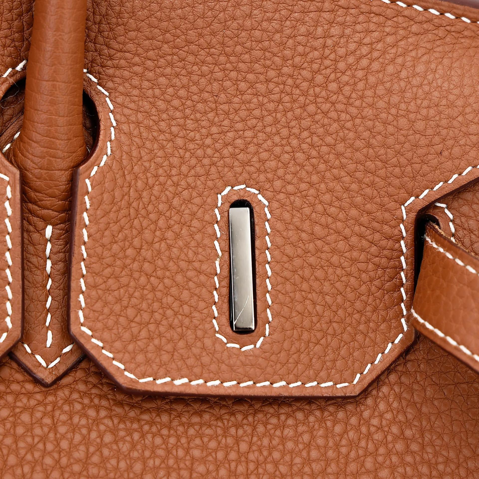 Excellent ( Rank SA ) HERMÈS Birkin 30 Gold (37) Togo Palladium hardware U (2022) - 13