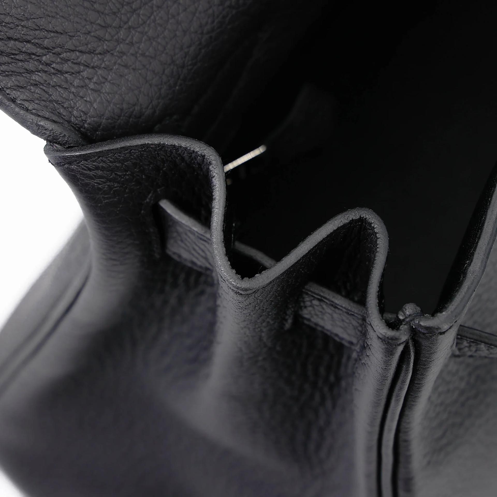 Unused ( Rank NS ) HERMÈS Kelly 28 Noir (89) Togo Palladium hardware K (2025) - 17