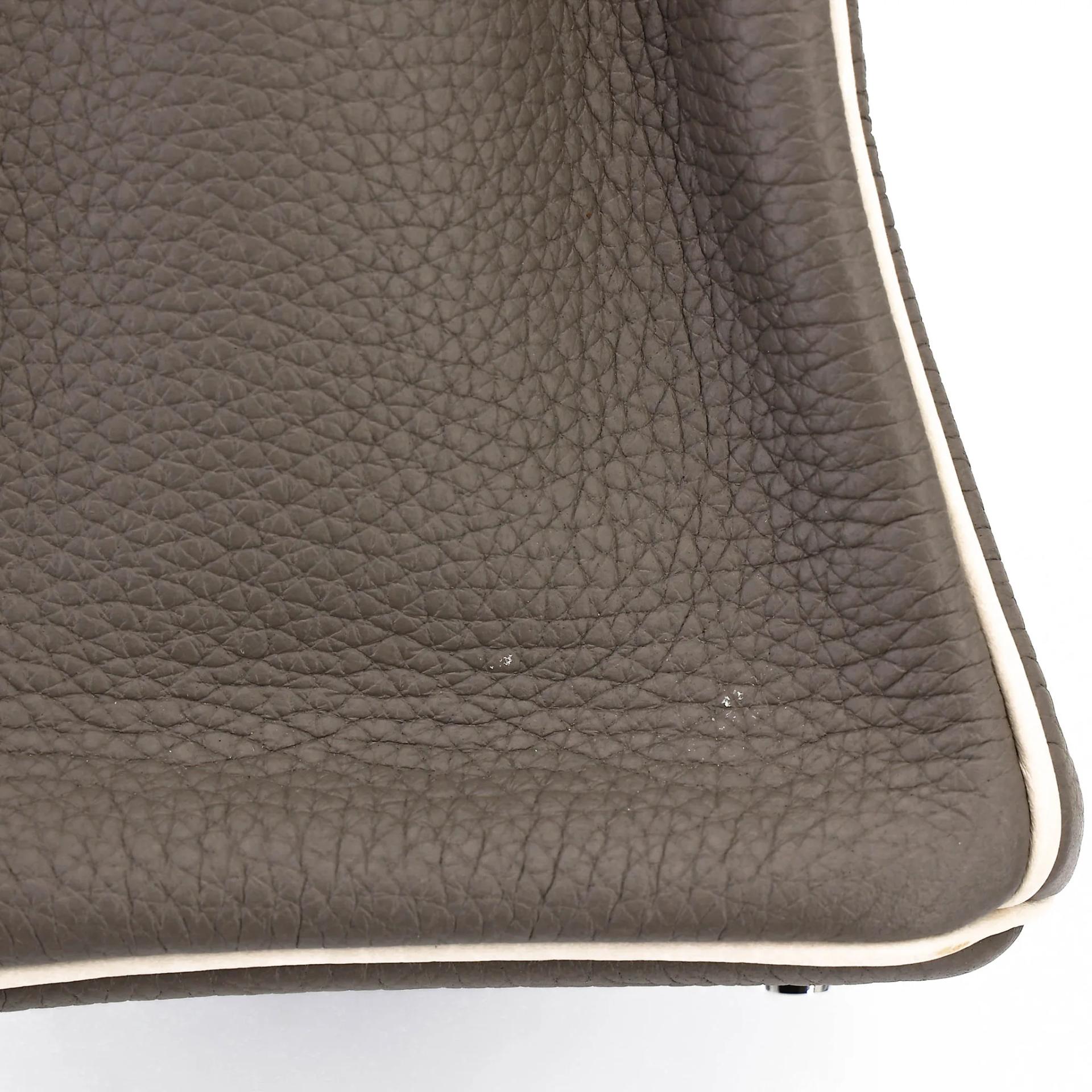 ランク SA HERMÈS エルメス スペシャルオーダー バーキン25 エタン (8F) ベトン (8L) トゴ シルバー金具 D刻印 (2019) - 14