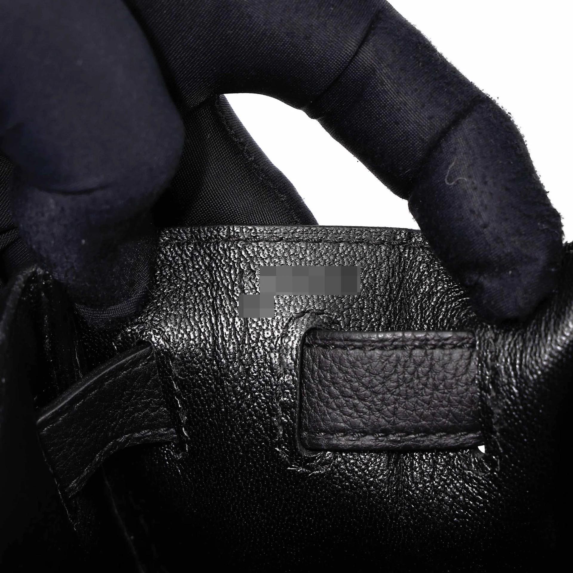 Unused ( Rank NS ) HERMÈS Kelly 28 Noir (89) Togo Palladium hardware K (2025) - 15