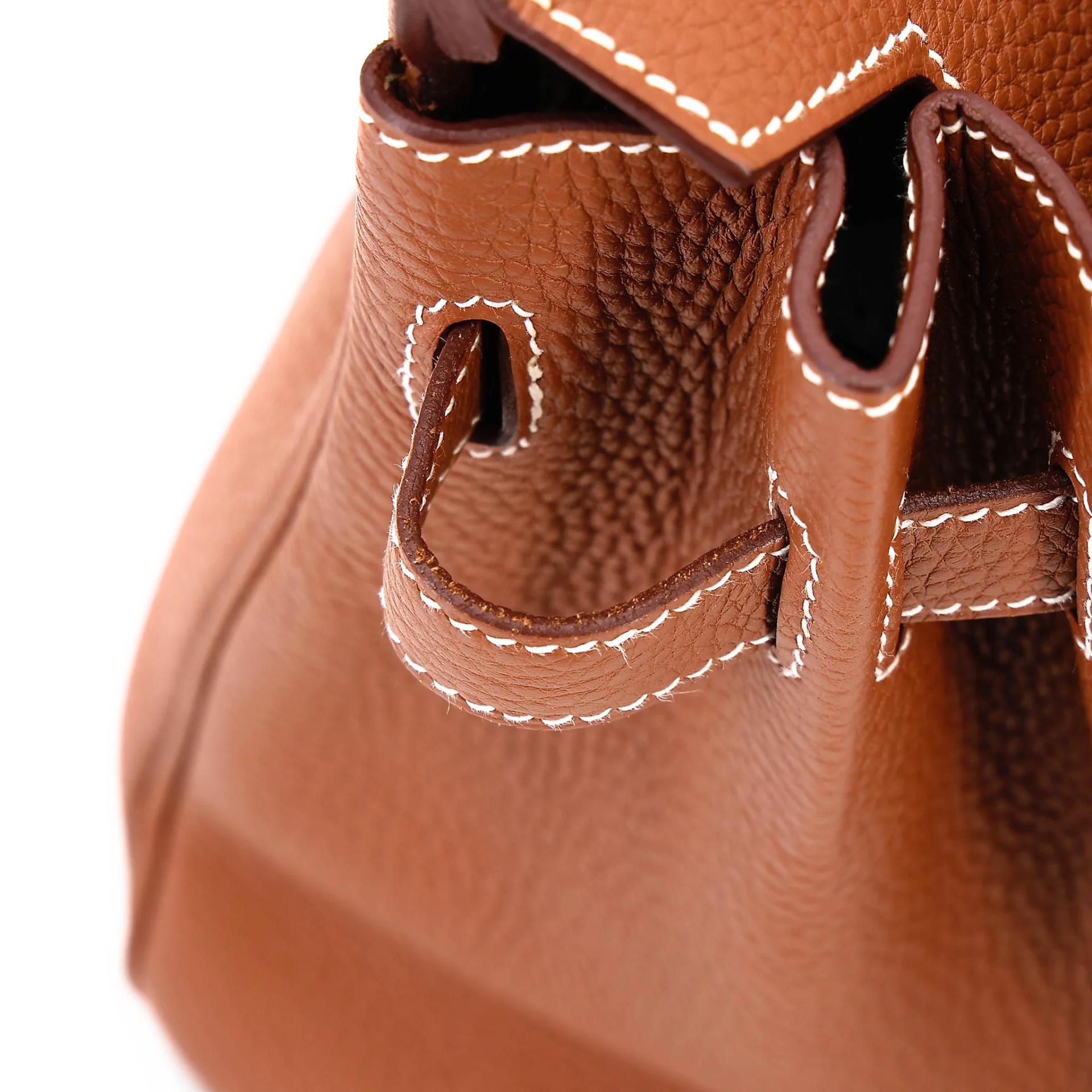 Excellent ( Rank SA ) HERMÈS Birkin 30 Gold (37) Togo Palladium hardware U (2022) - 17